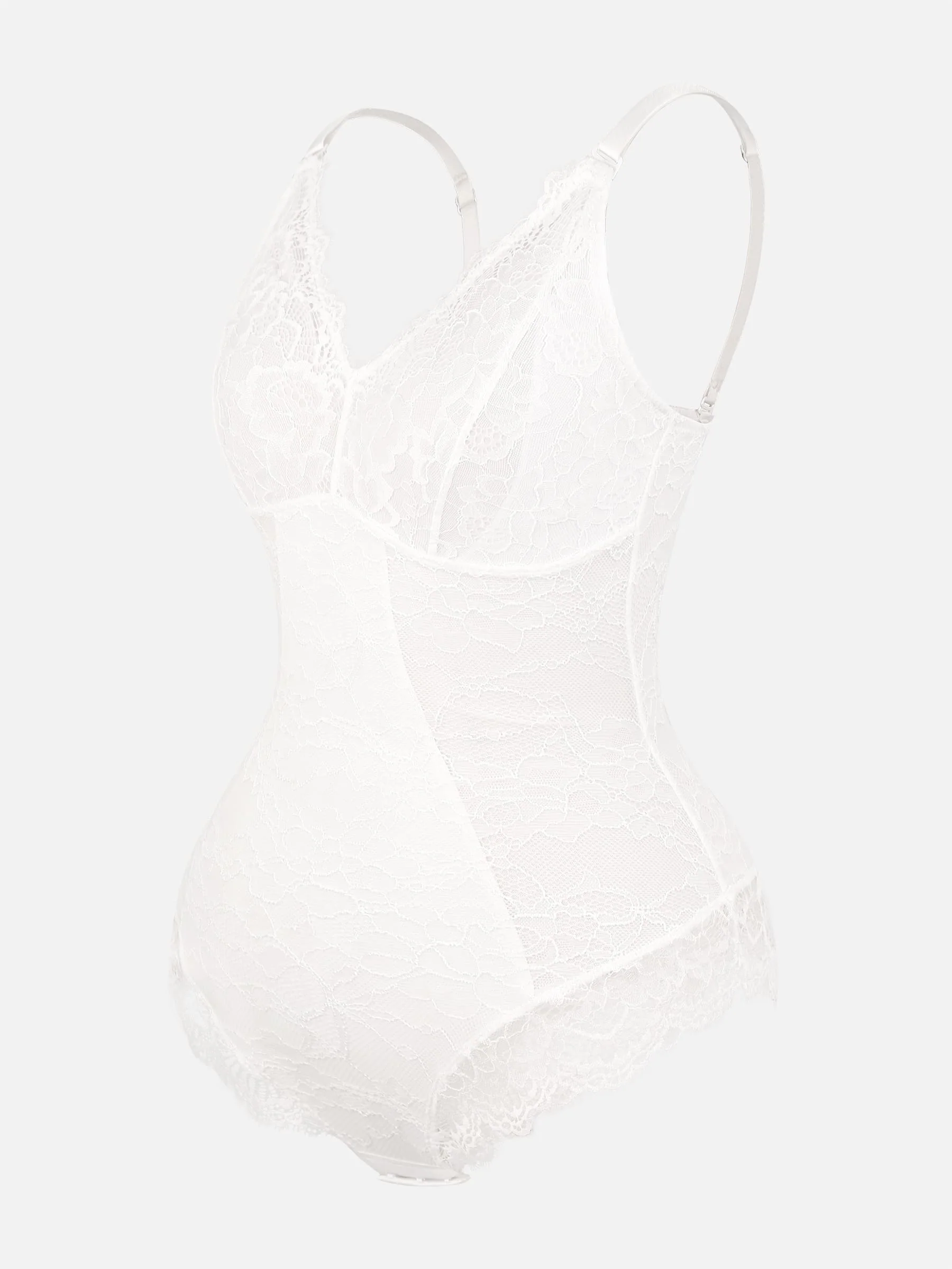 Feelingirl Lace V Neck Full Bodysuit Underwear - Image 34