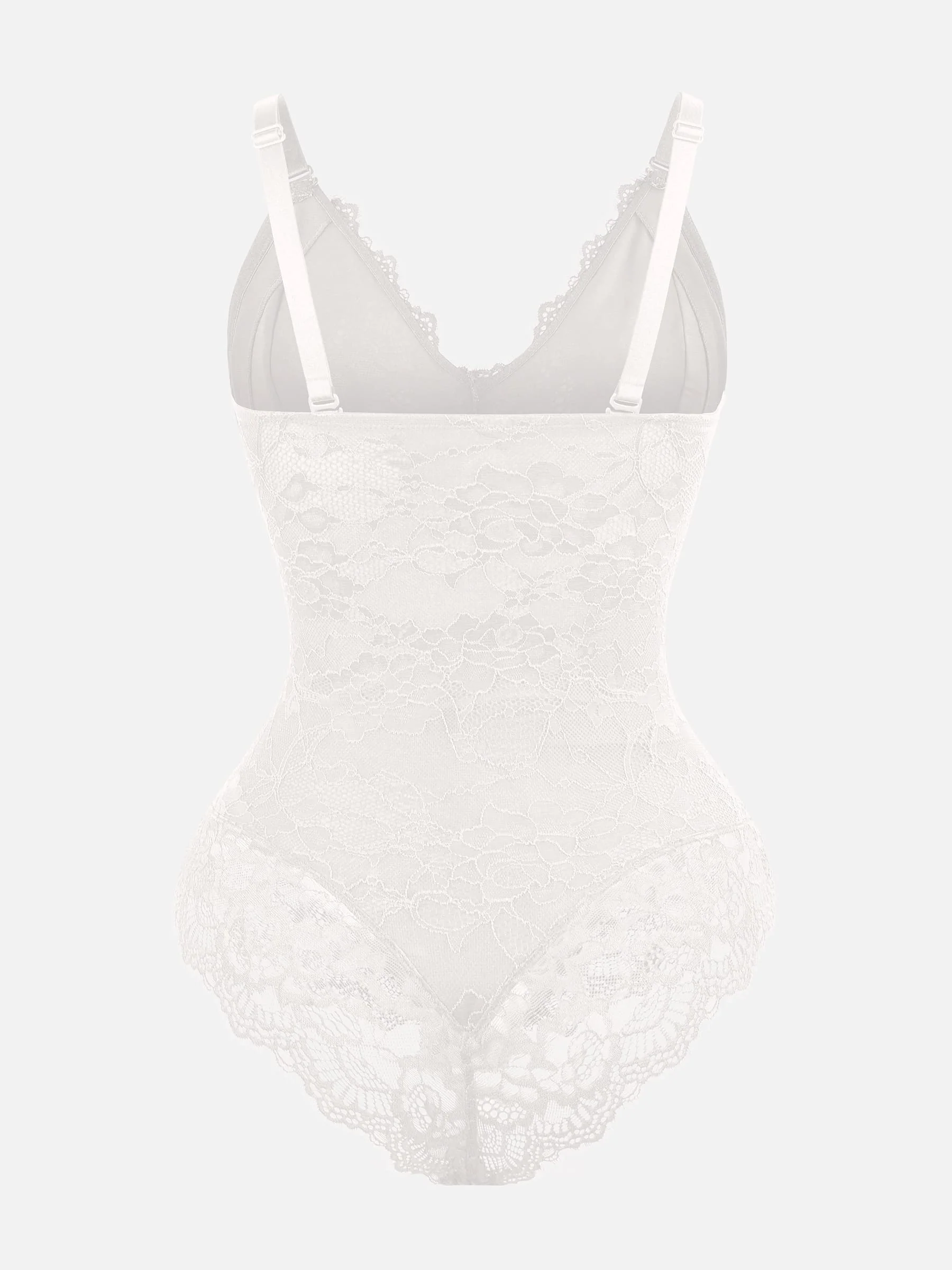 Feelingirl Lace V Neck Full Bodysuit Underwear - Image 35