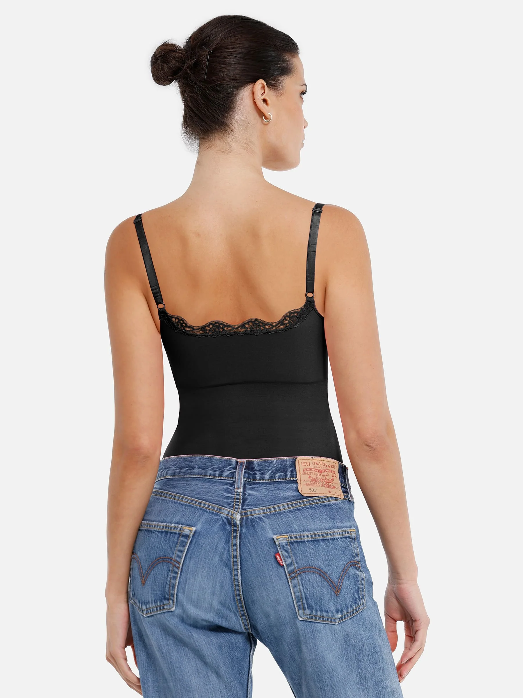 Feelingirl Lace Tight-Fit Seamless Thong Shapewear Bodysuit - Image 19