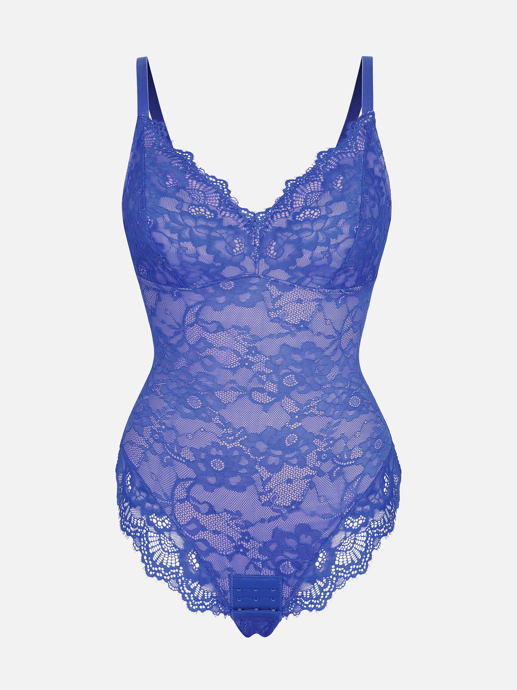 Feelingirl Lace V Neck Full Bodysuit - Image 49