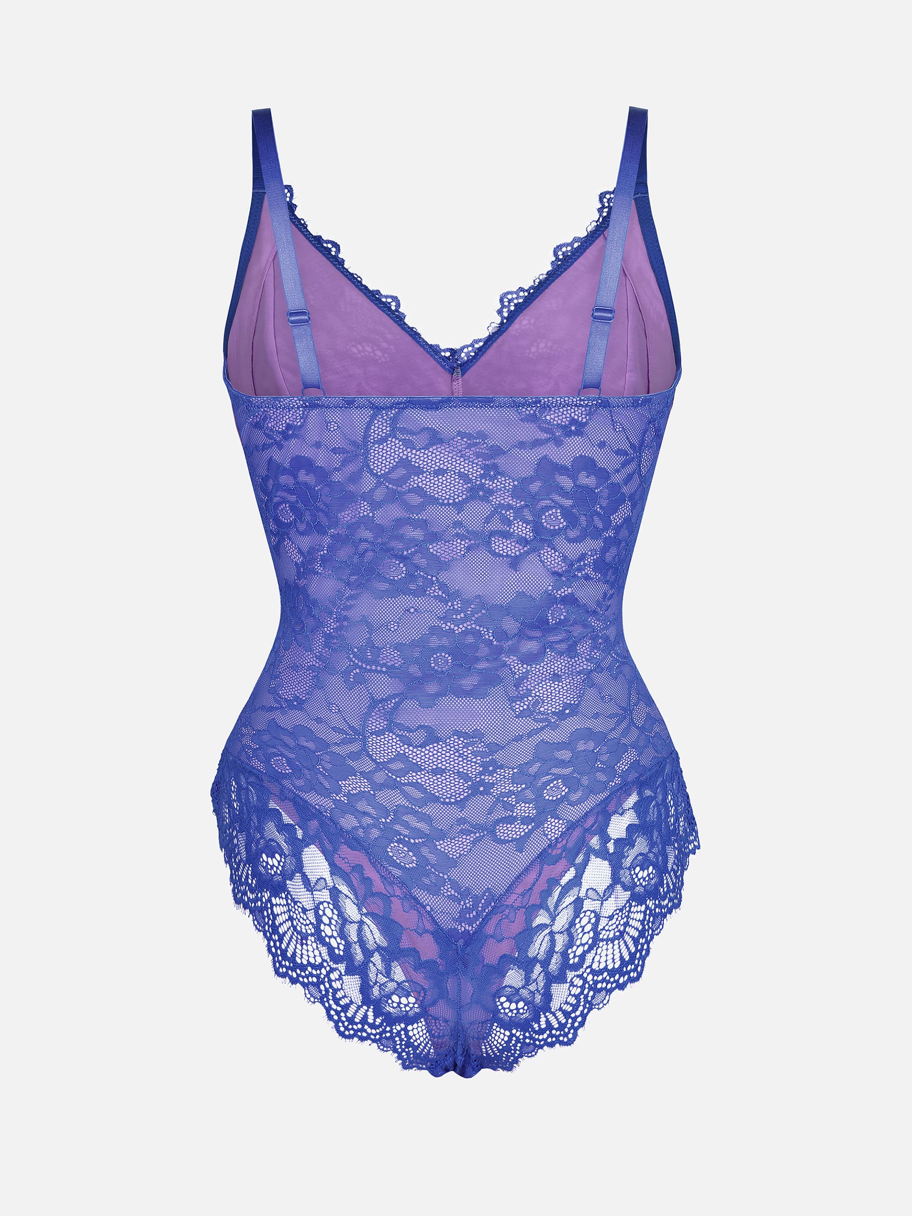 Feelingirl Lace V Neck Full Bodysuit - Image 50