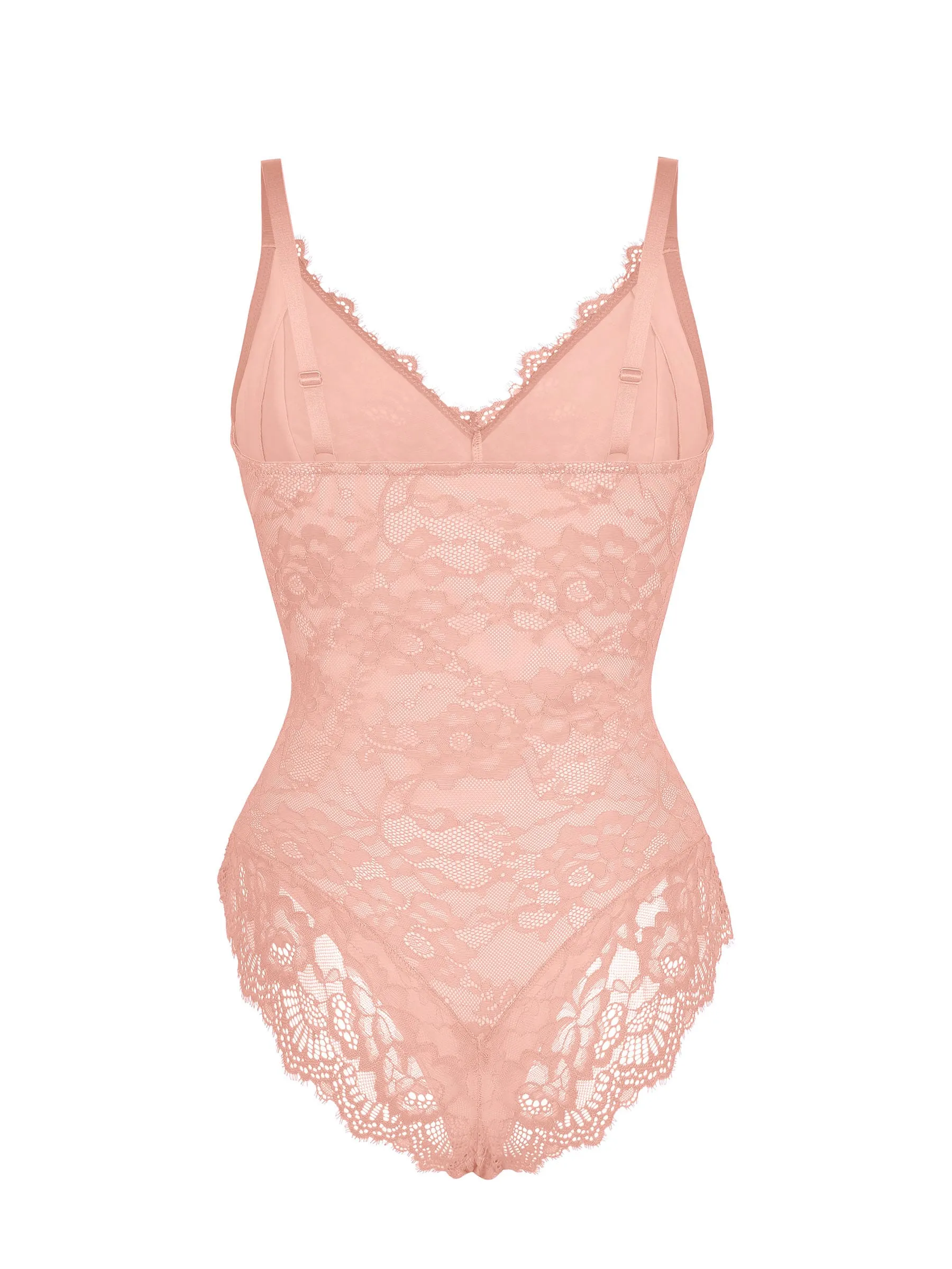 Feelingirl Lace V Neck Full Bodysuit - Image 58
