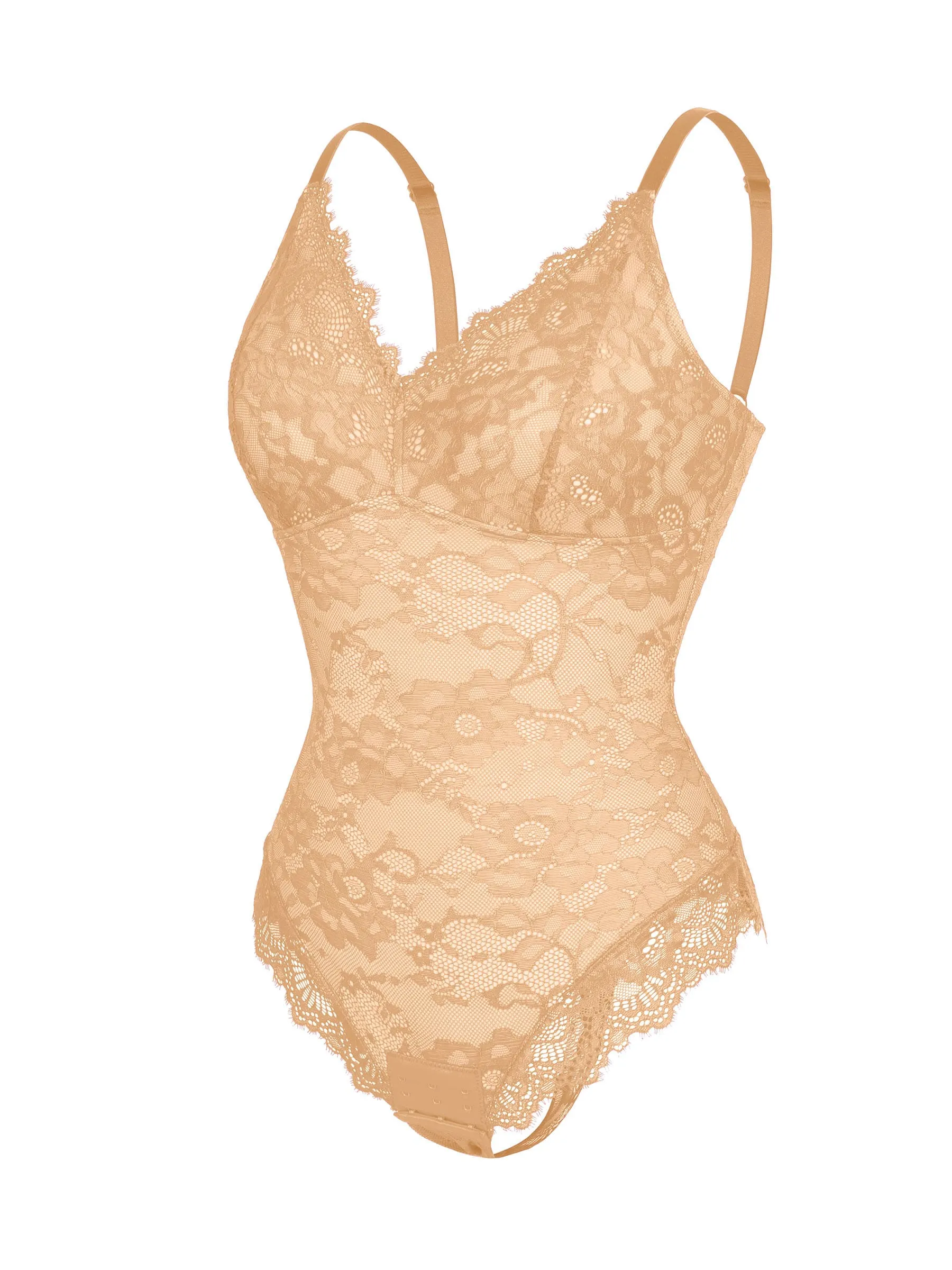 Feelingirl Lace V Neck Full Bodysuit Underwear [BOGO] - Image 76