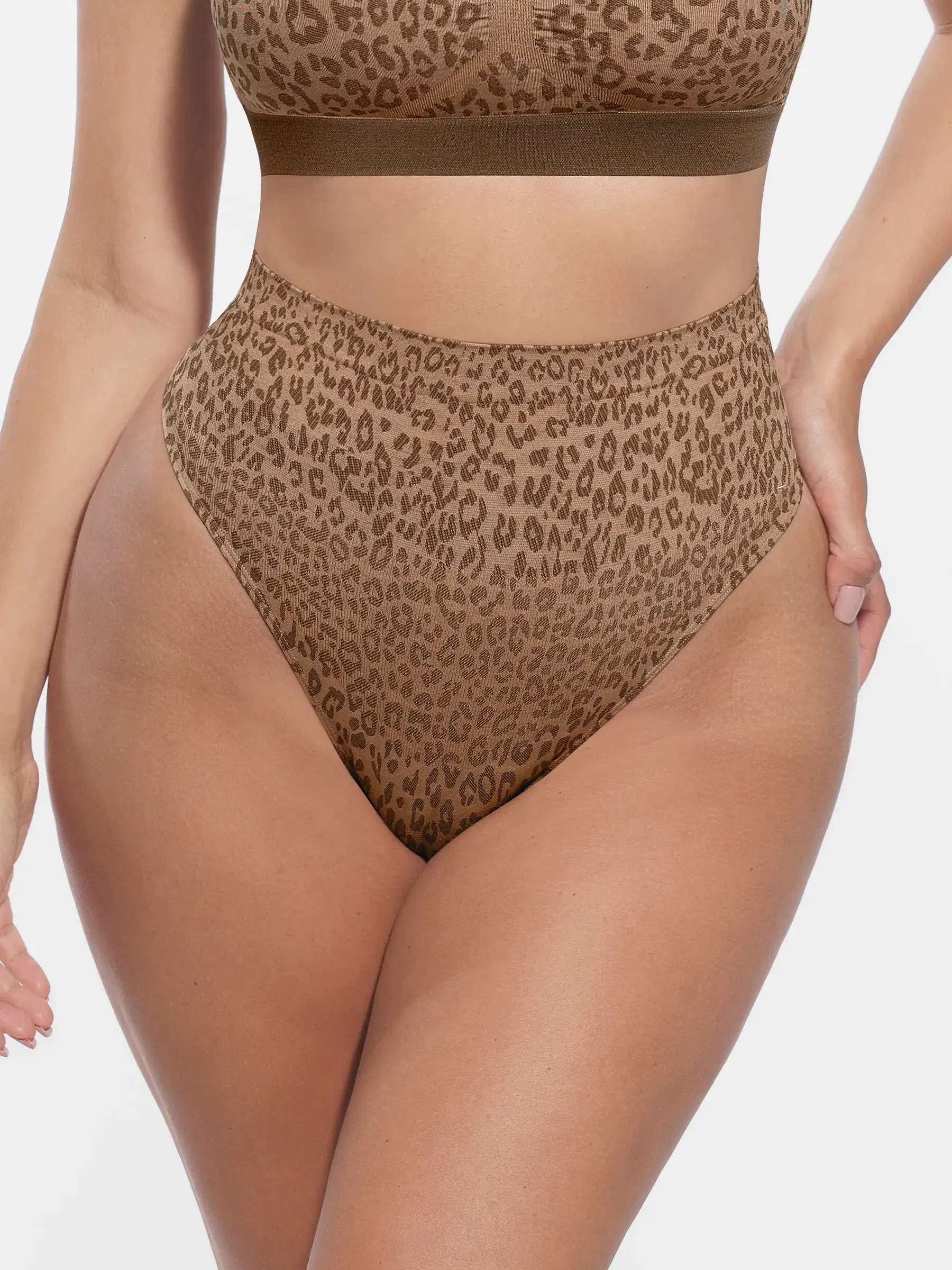 Feelingirl Leopard Print Wireless Bra & Panty - Image 11