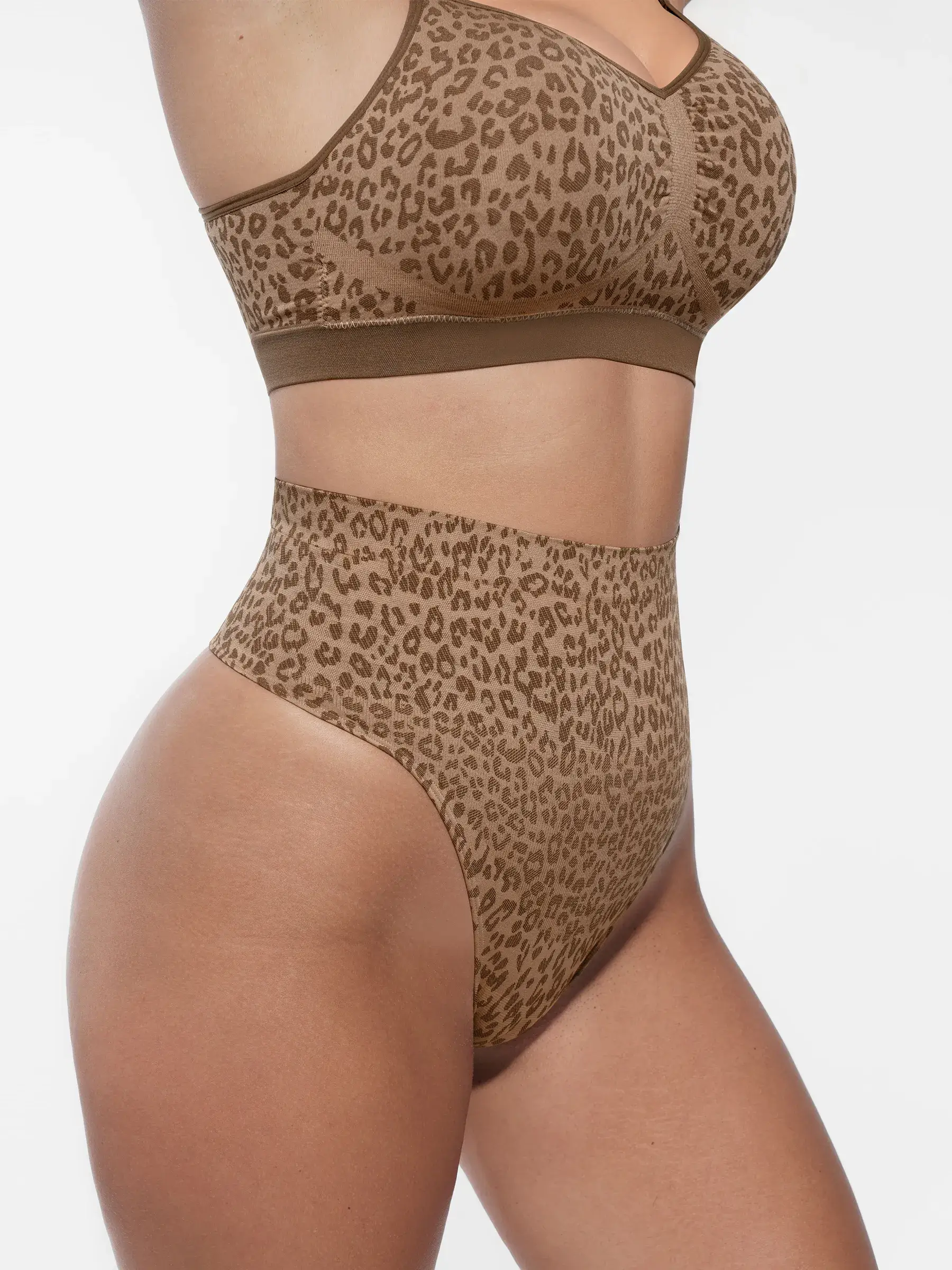 Feelingirl Leopard Print Wireless Bra & Panty - Image 14