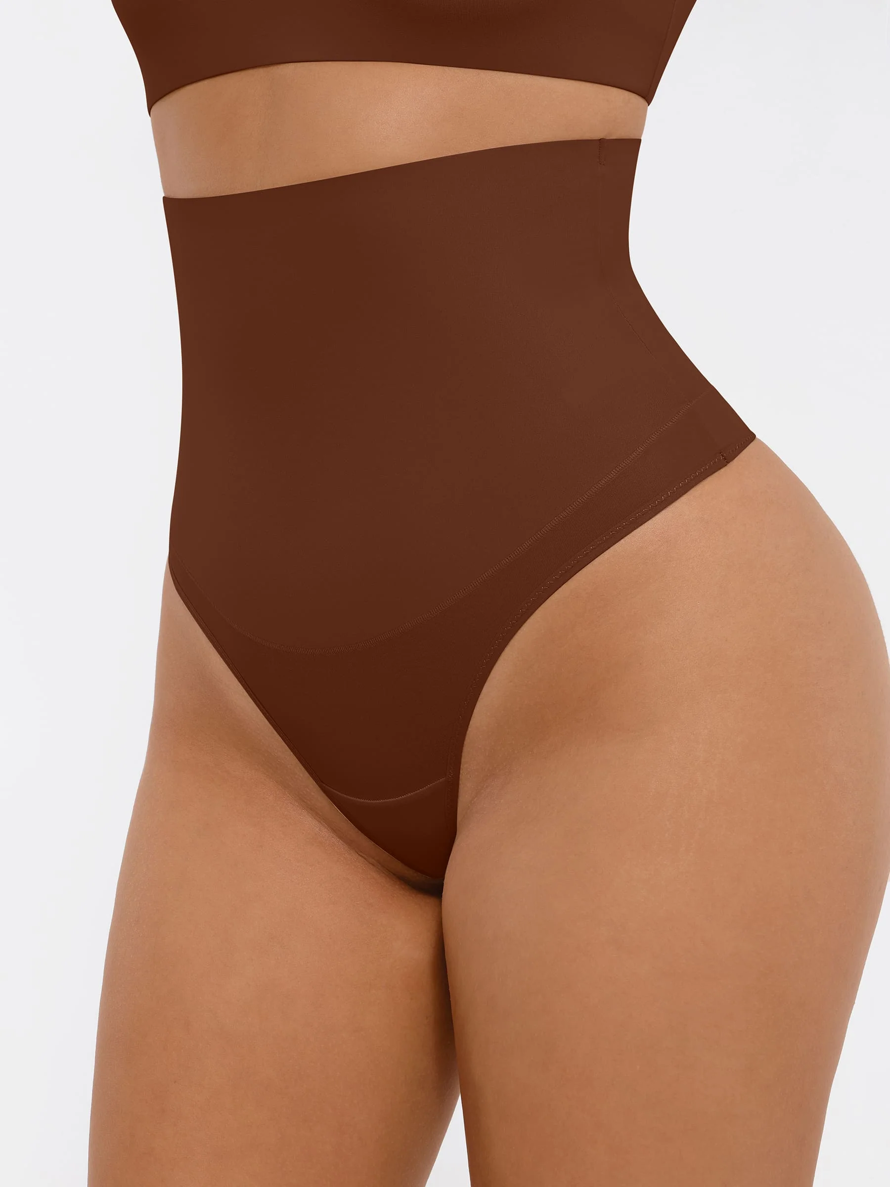 Feelingirl Mid-Waisted Thong Tummy Control Shaper Panties - Image 32