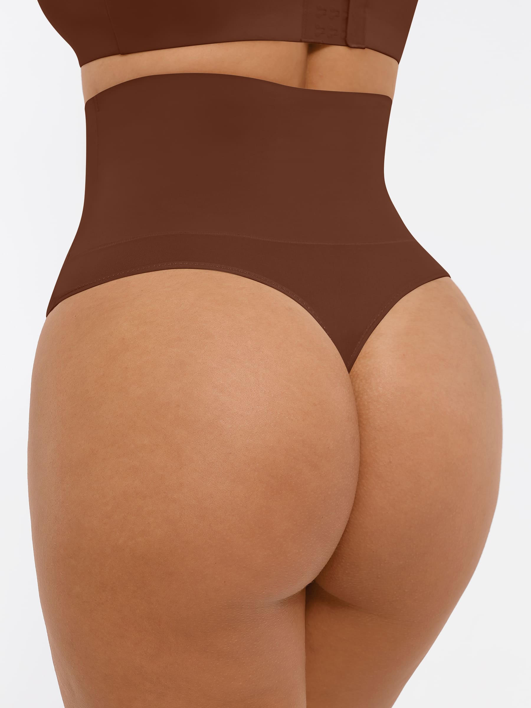 Feelingirl Mid-Waisted Thong Tummy Control Shaper Panties - Image 34
