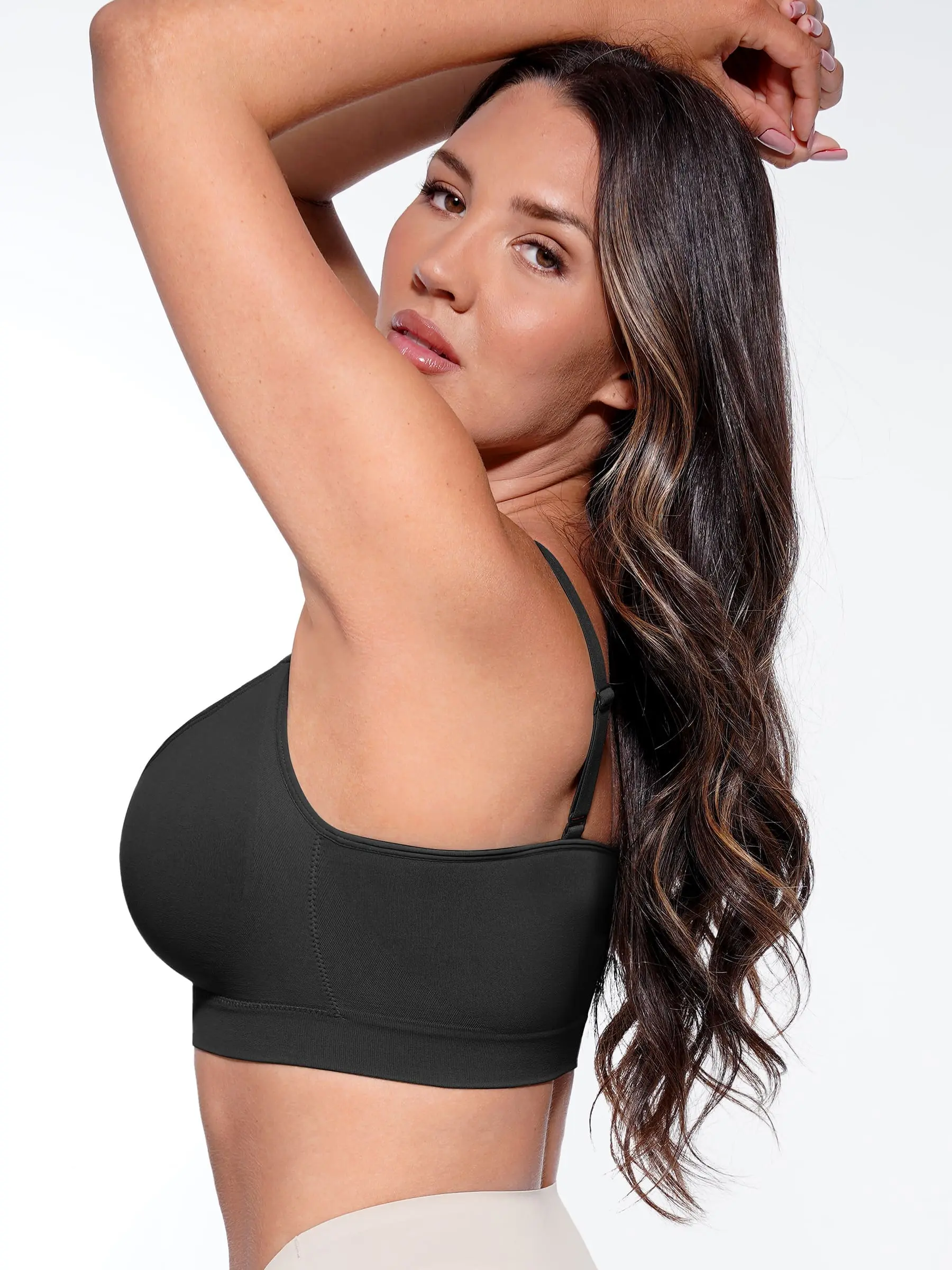 Feelingirl No Underwire Seamless Lace Everyday Bra - Image 10