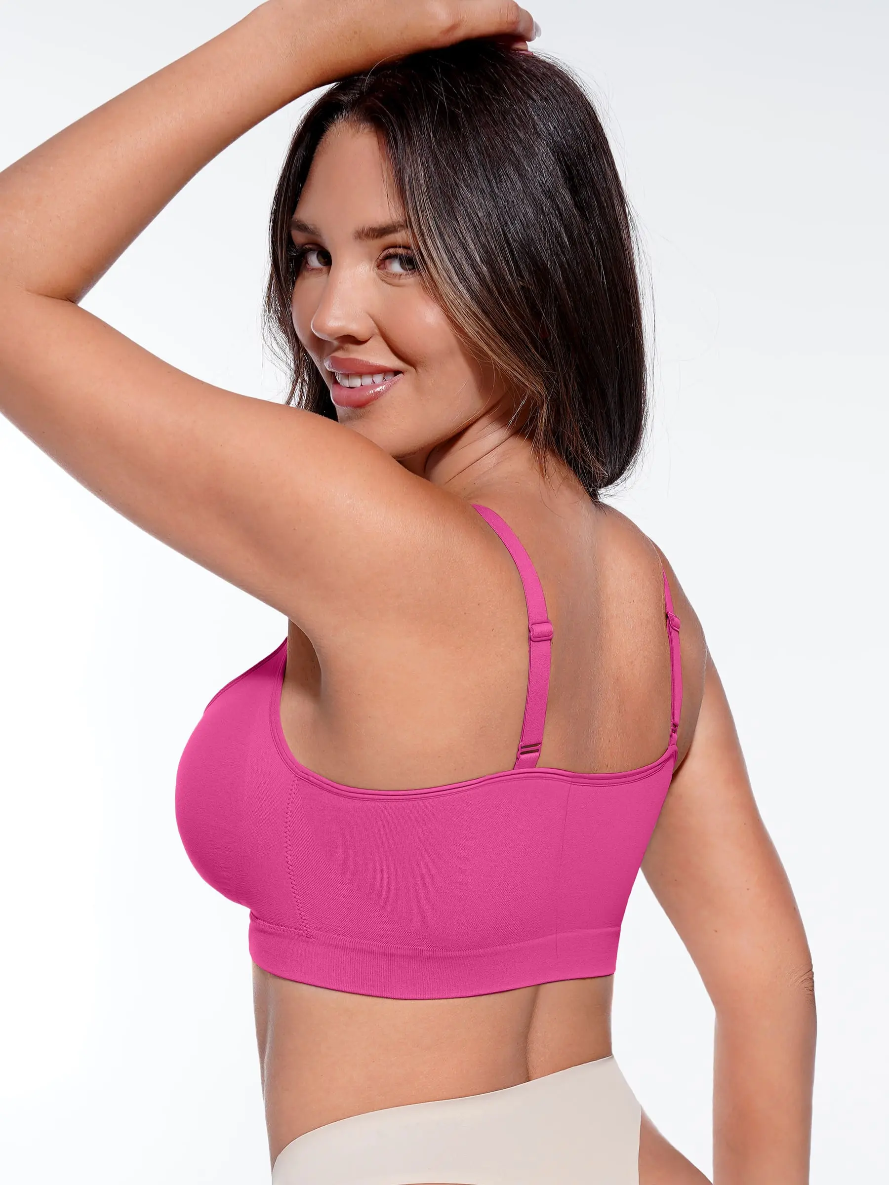 Feelingirl No Underwire Seamless Lace Everyday Bra - Image 24