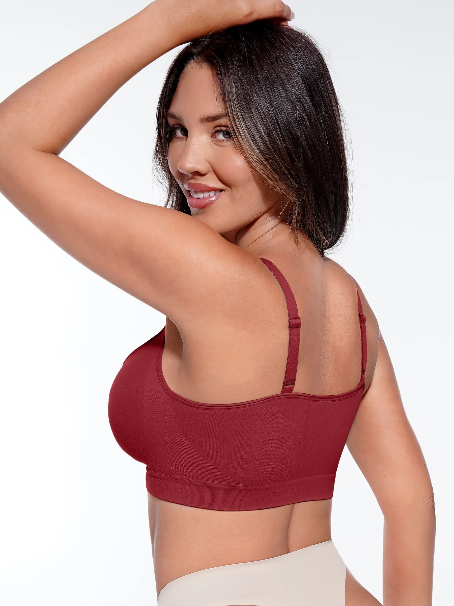 Feelingirl No Underwire Seamless Lace Everyday Bra - Image 31