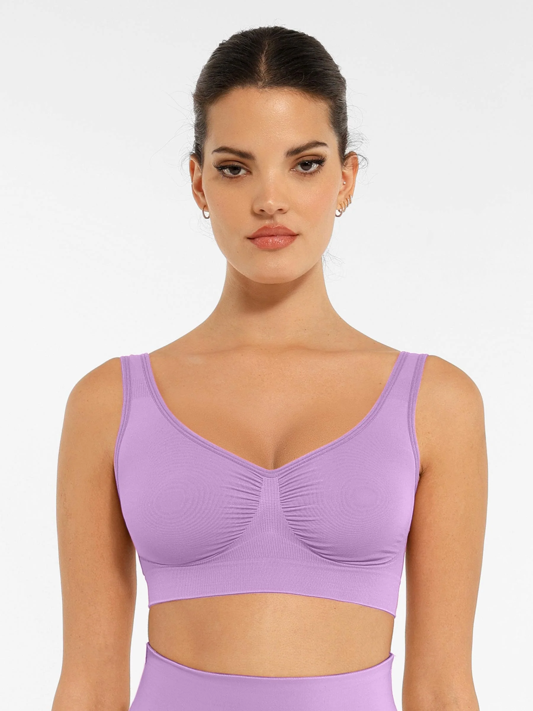 Feelingirl No Underwire Wide Straps Everyday Bra - Image 102