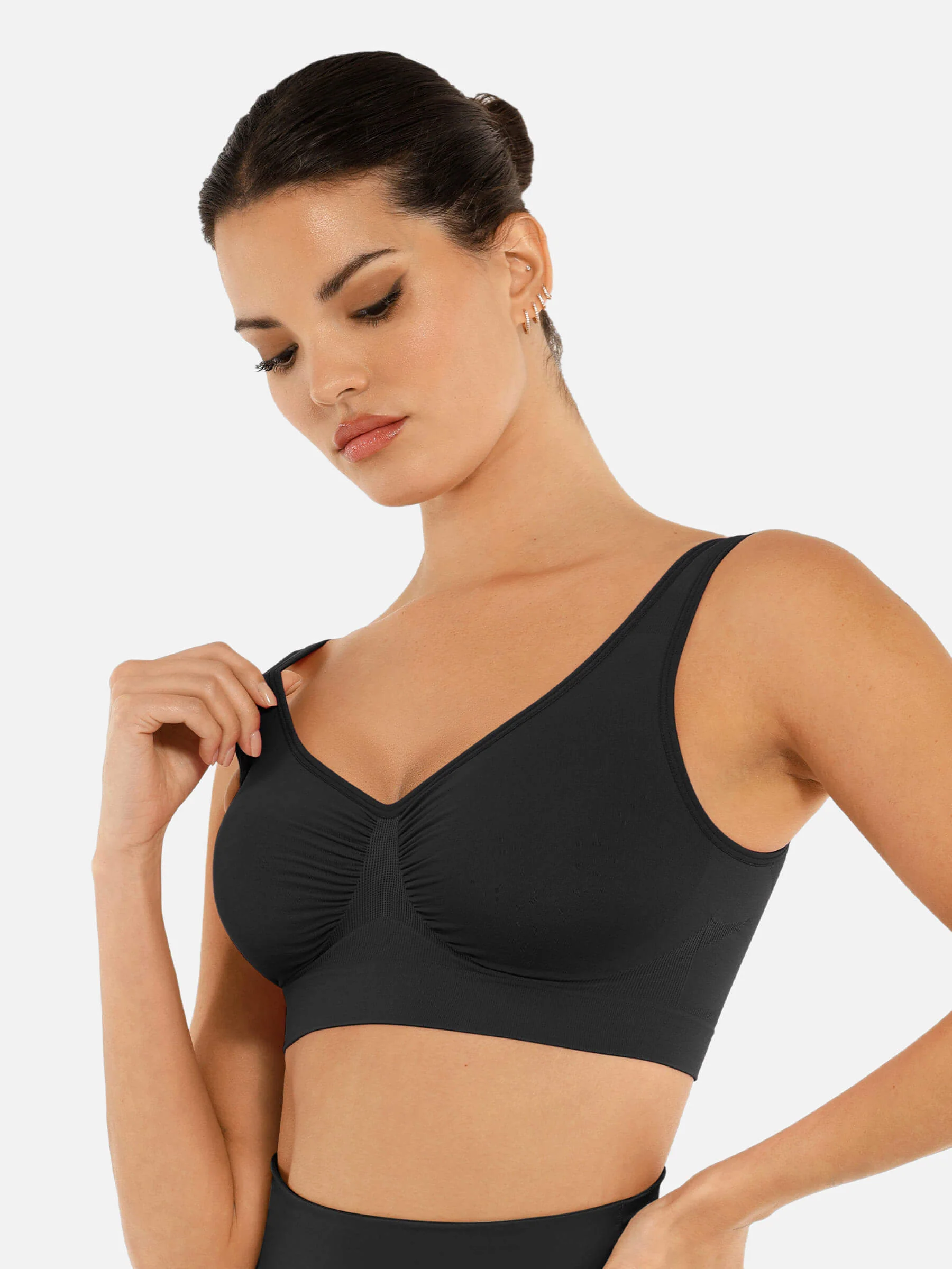 Feelingirl No Underwire Wide Straps Everyday Bra - Image 14