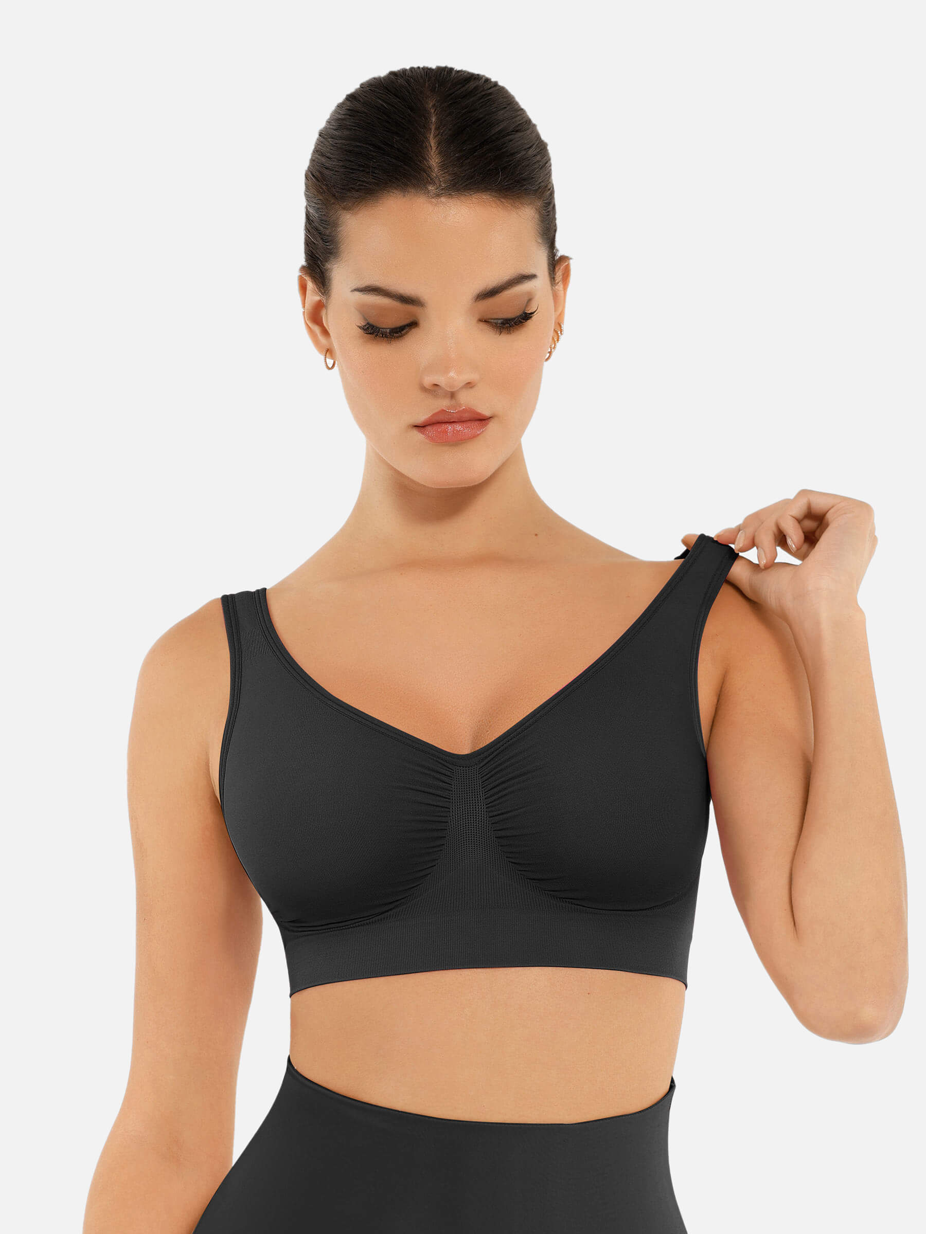 Feelingirl No Underwire Wide Straps Everyday Bra - Image 15
