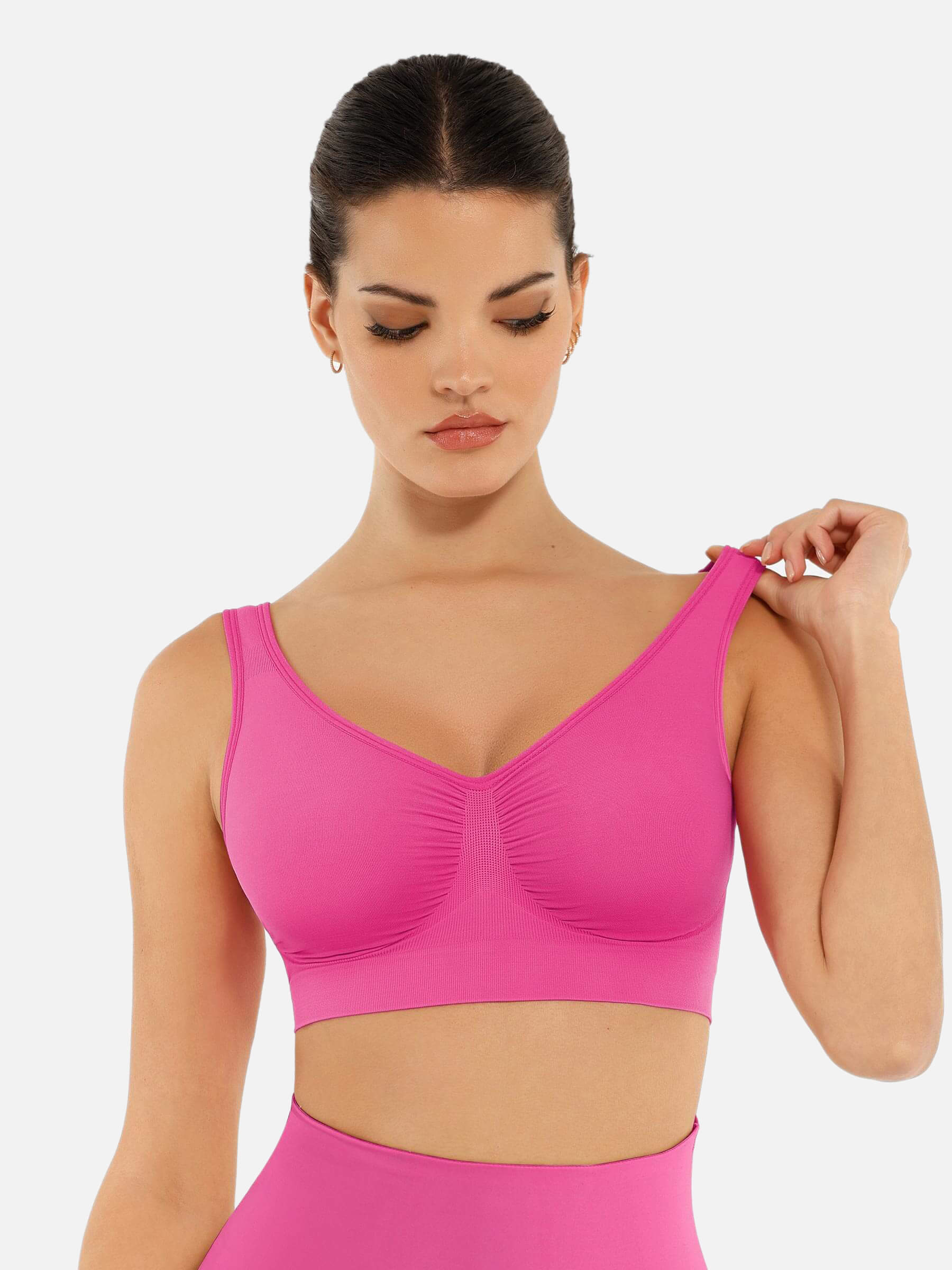 Feelingirl No Underwire Wide Straps Everyday Bra - Image 32