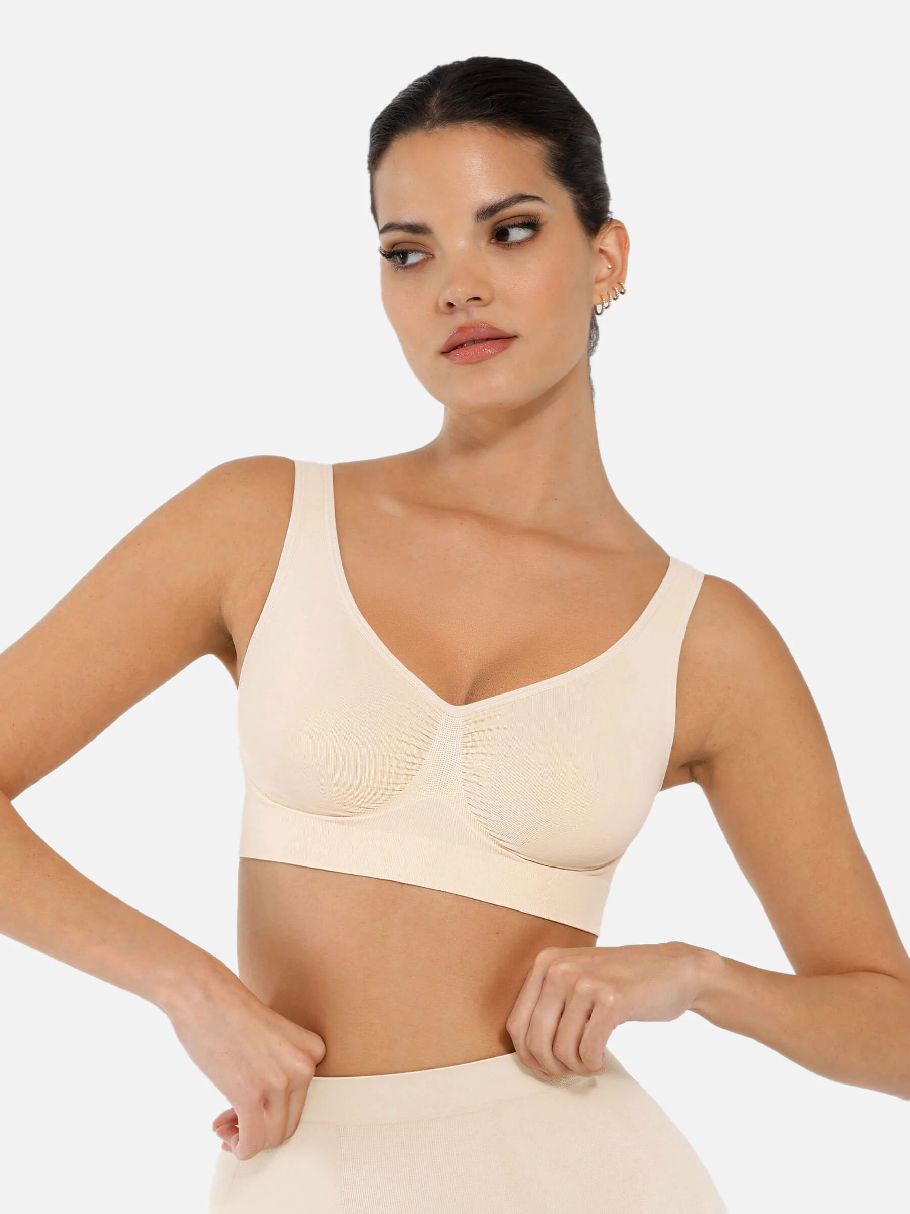 Feelingirl No Underwire Wide Straps Everyday Bra - Image 51