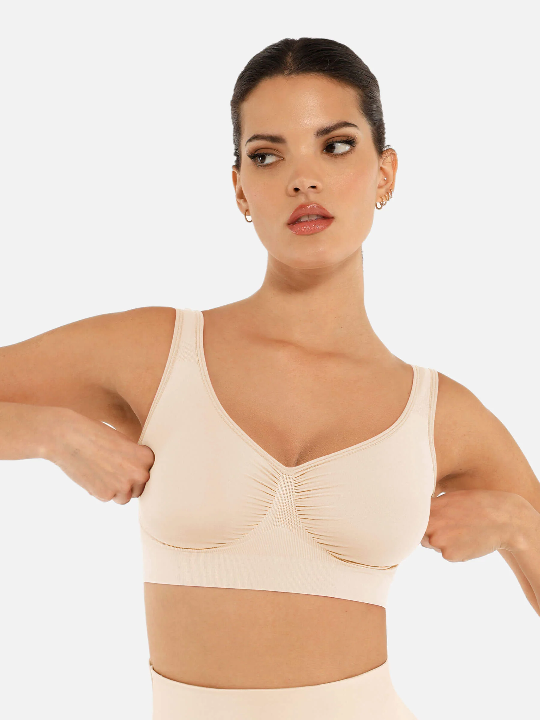 Feelingirl No Underwire Wide Straps Everyday Bra - Image 52