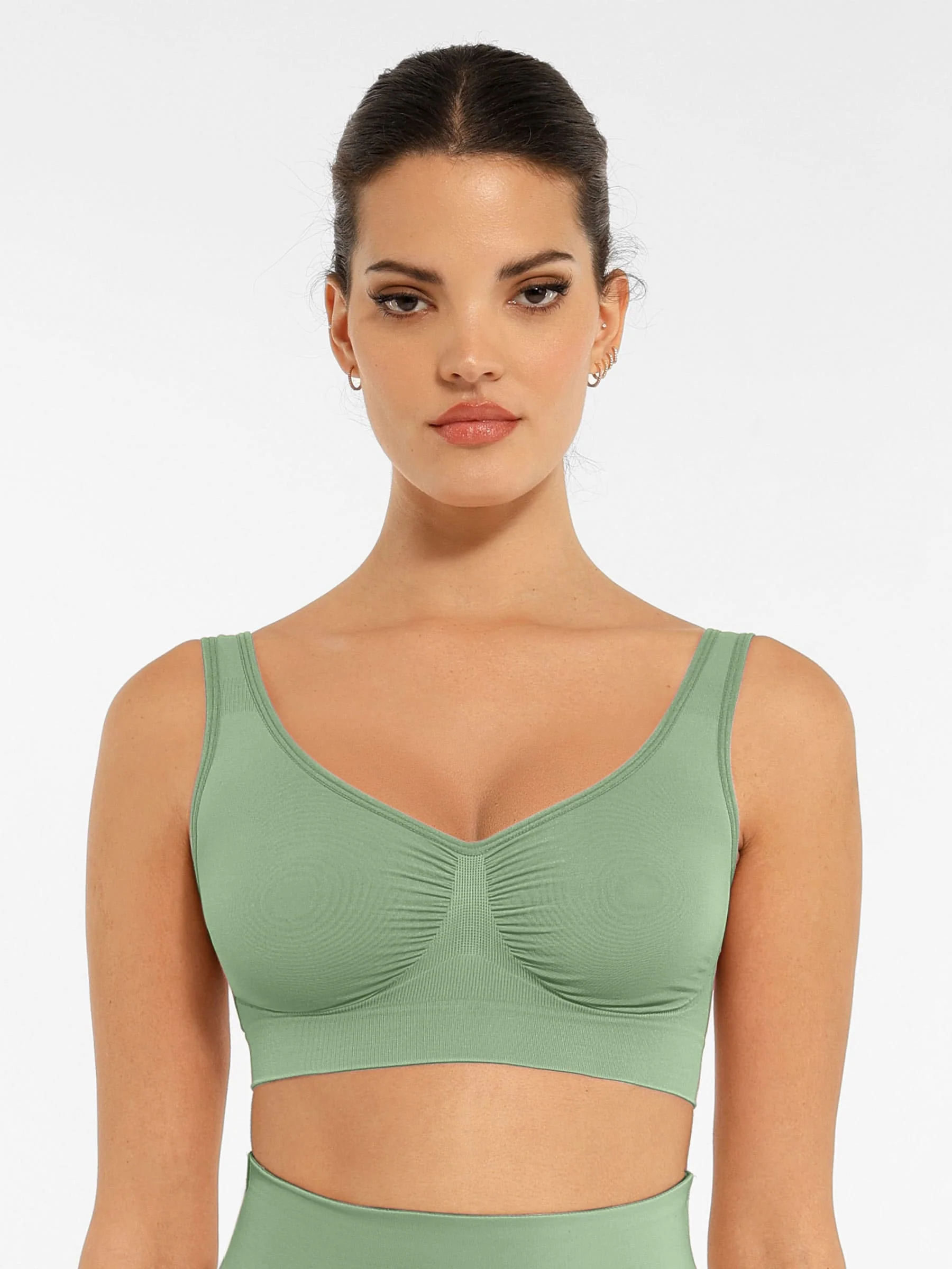 Feelingirl No Underwire Wide Straps Everyday Bra - Image 63