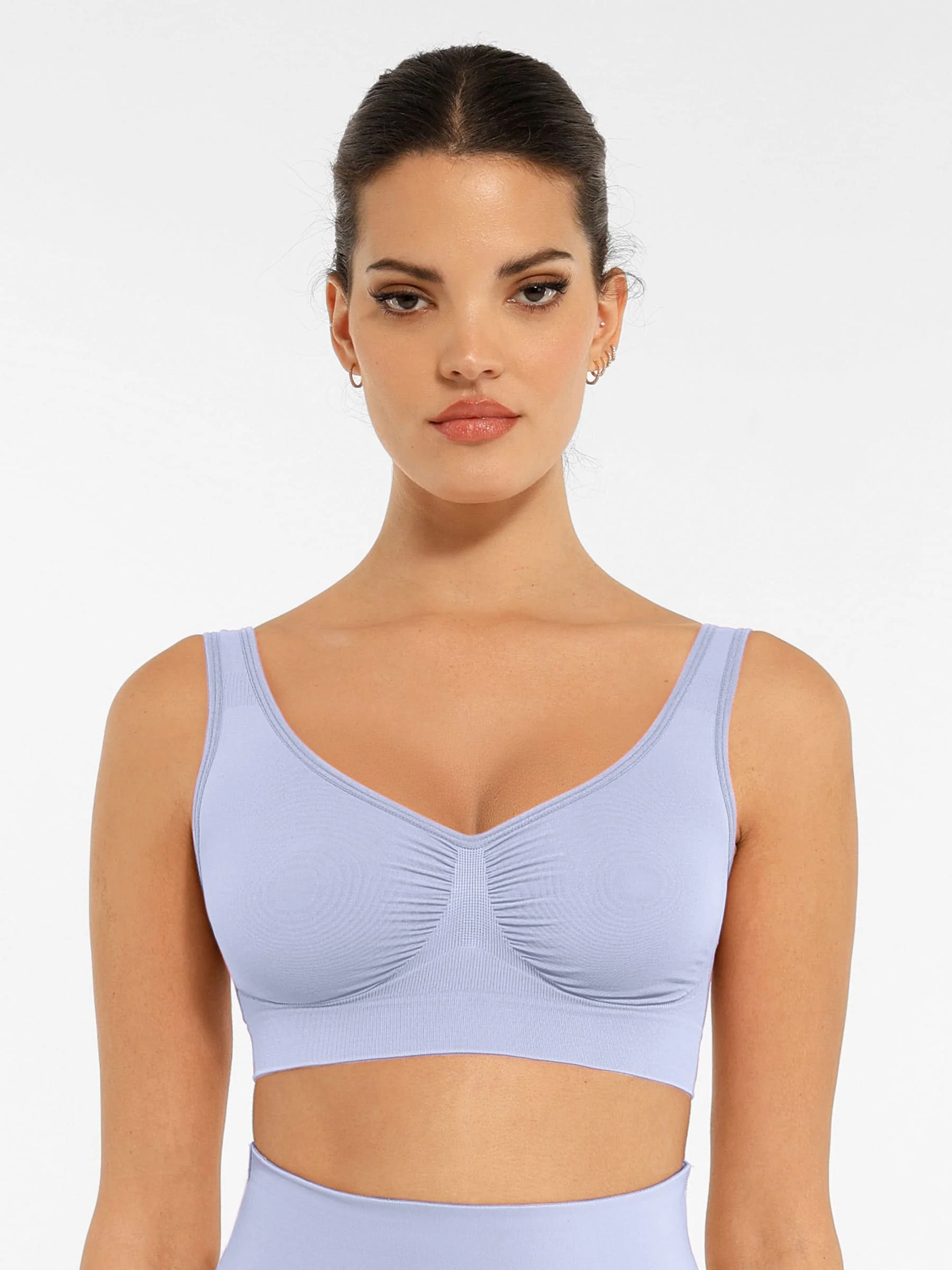 Feelingirl No Underwire Wide Straps Everyday Bra - Image 89