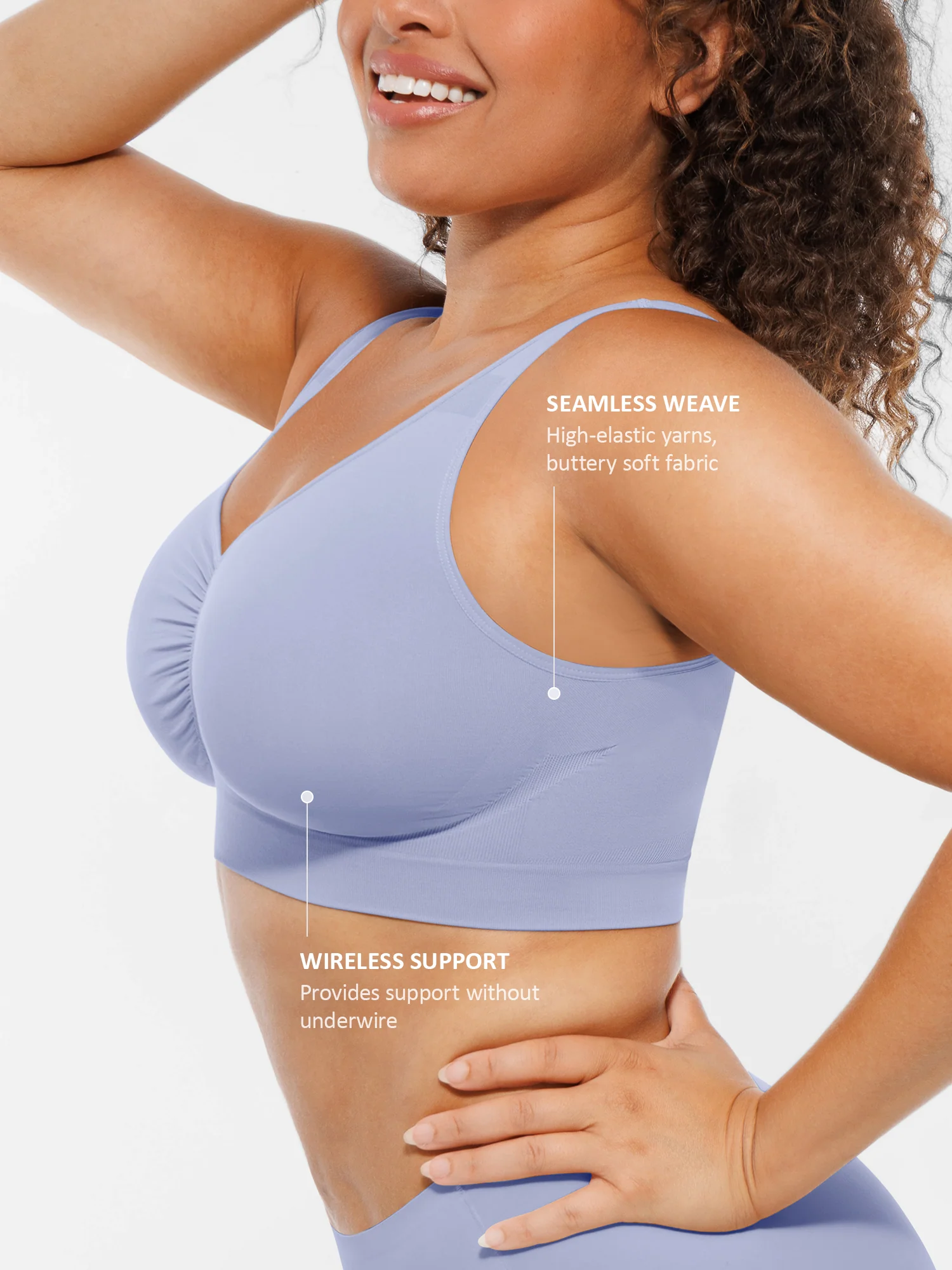 Feelingirl No Underwire Wide Straps Everyday Bra Bundle - Image 67