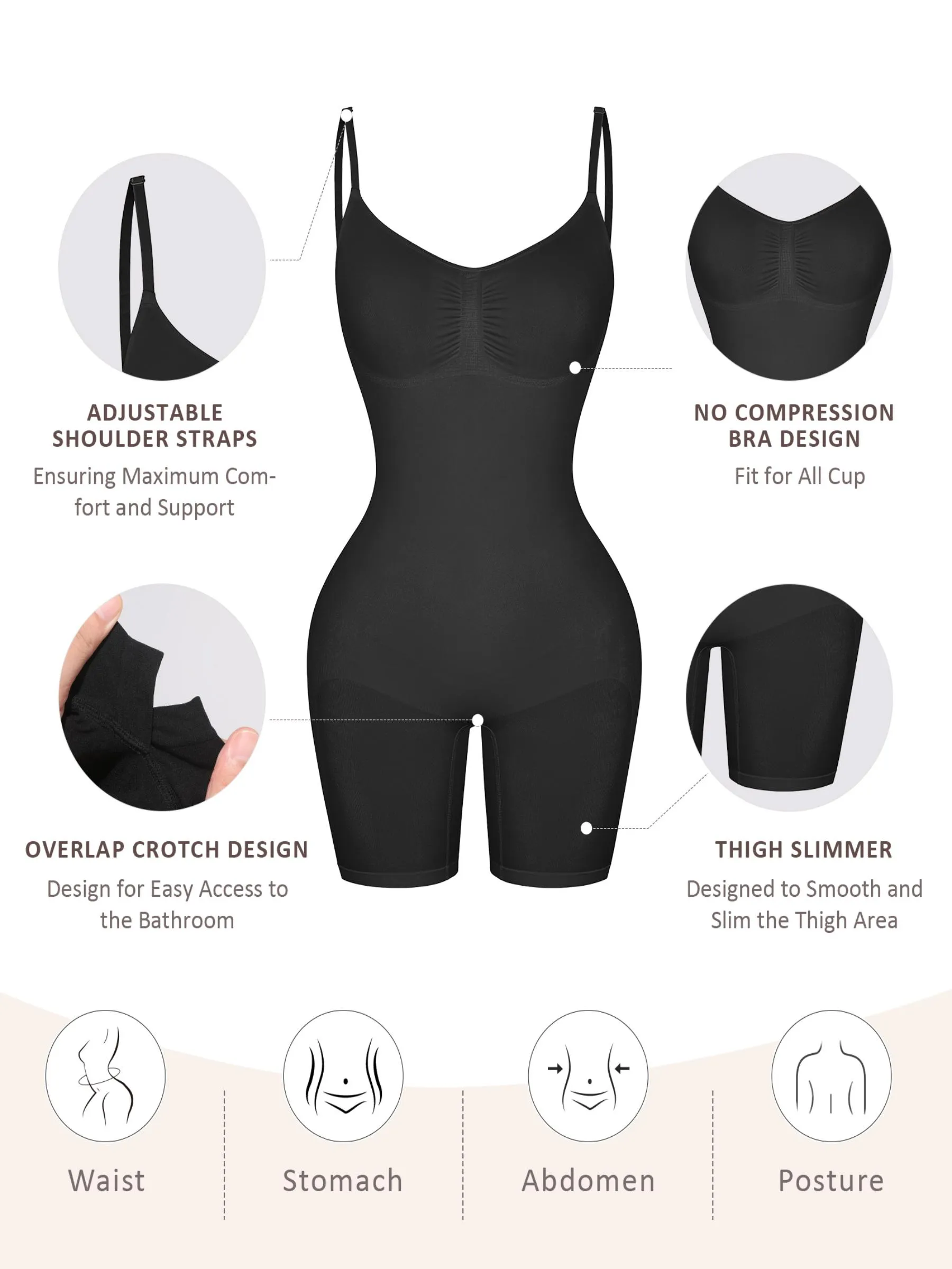 Feelingirl Seamless Boyshort Shaping Bodysuit - Image 14