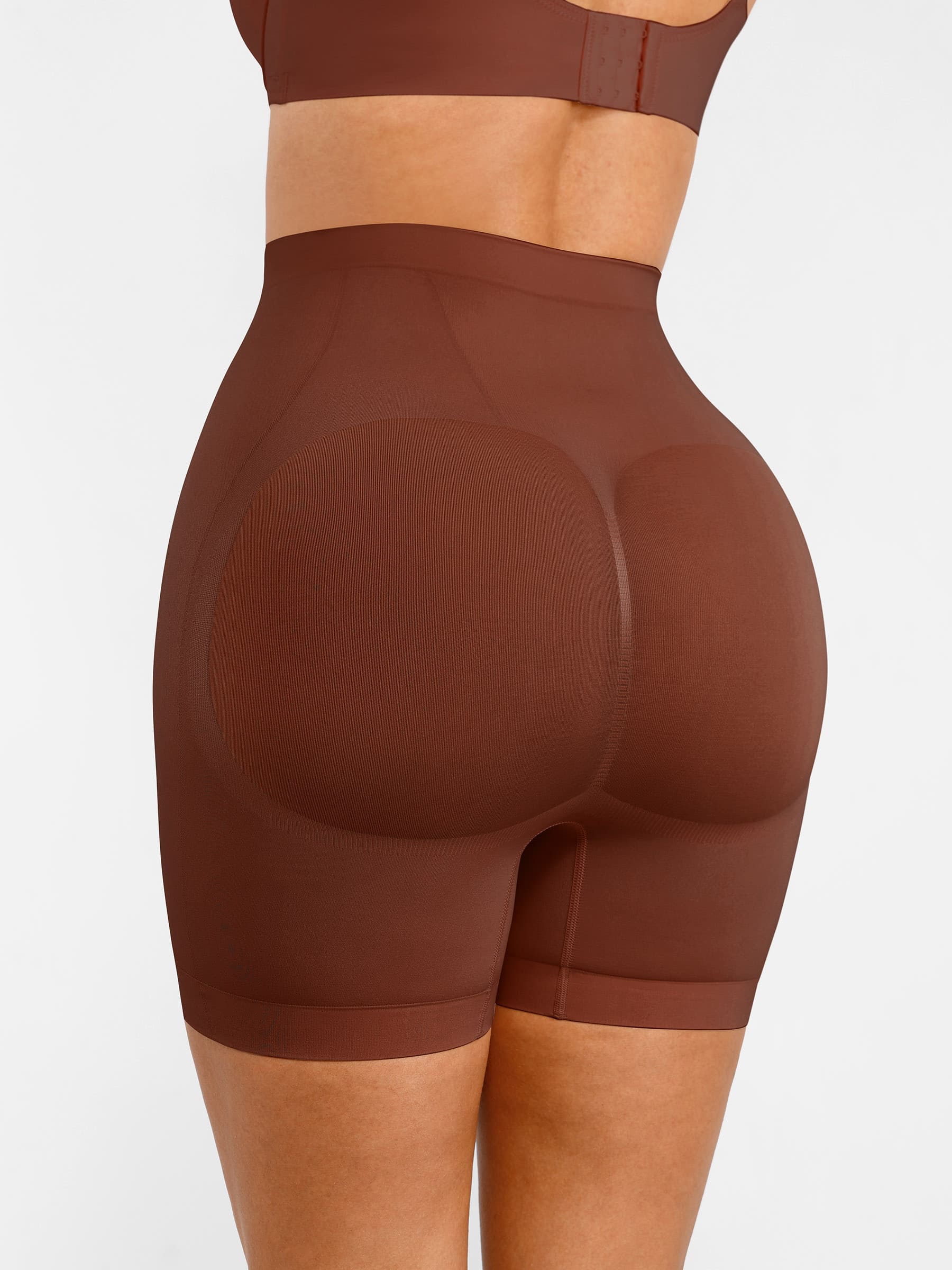 Feelingirl Seamless Comfort Mid Waist Tummy Control Panties Shaping Shorts - Image 17
