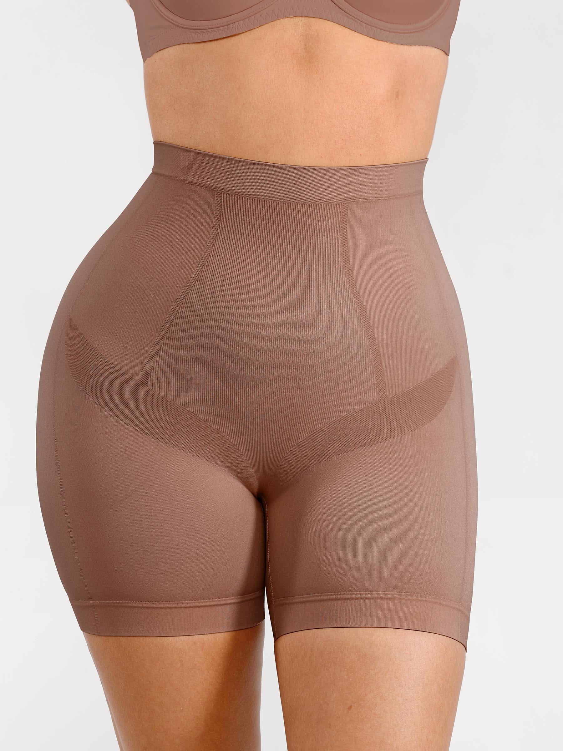 Feelingirl Seamless Comfort Mid Waist Tummy Control Panties Shaping Shorts - Image 22