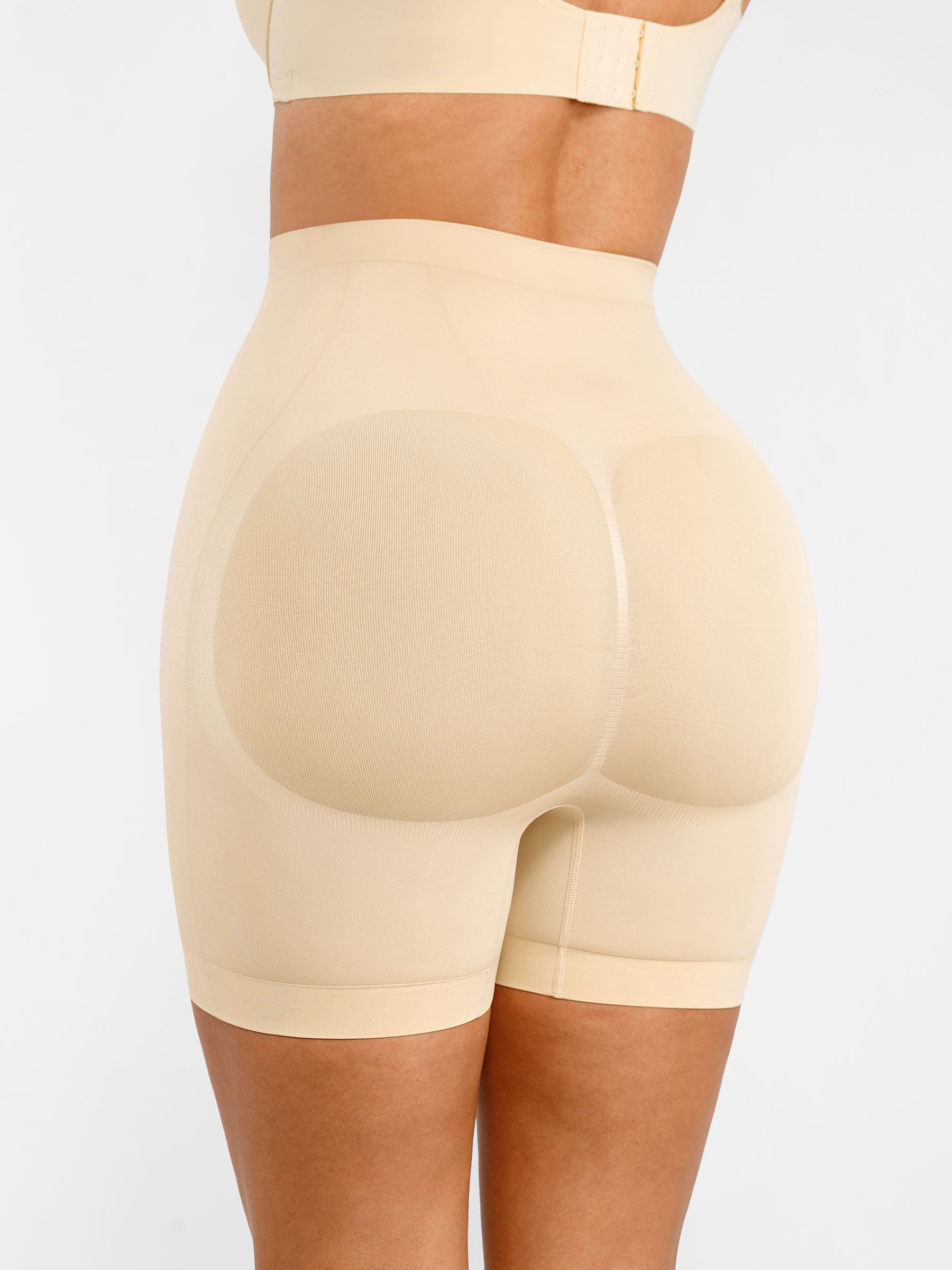 Feelingirl Seamless Comfort Mid Waist Tummy Control Panties Shaping Shorts - Image 31