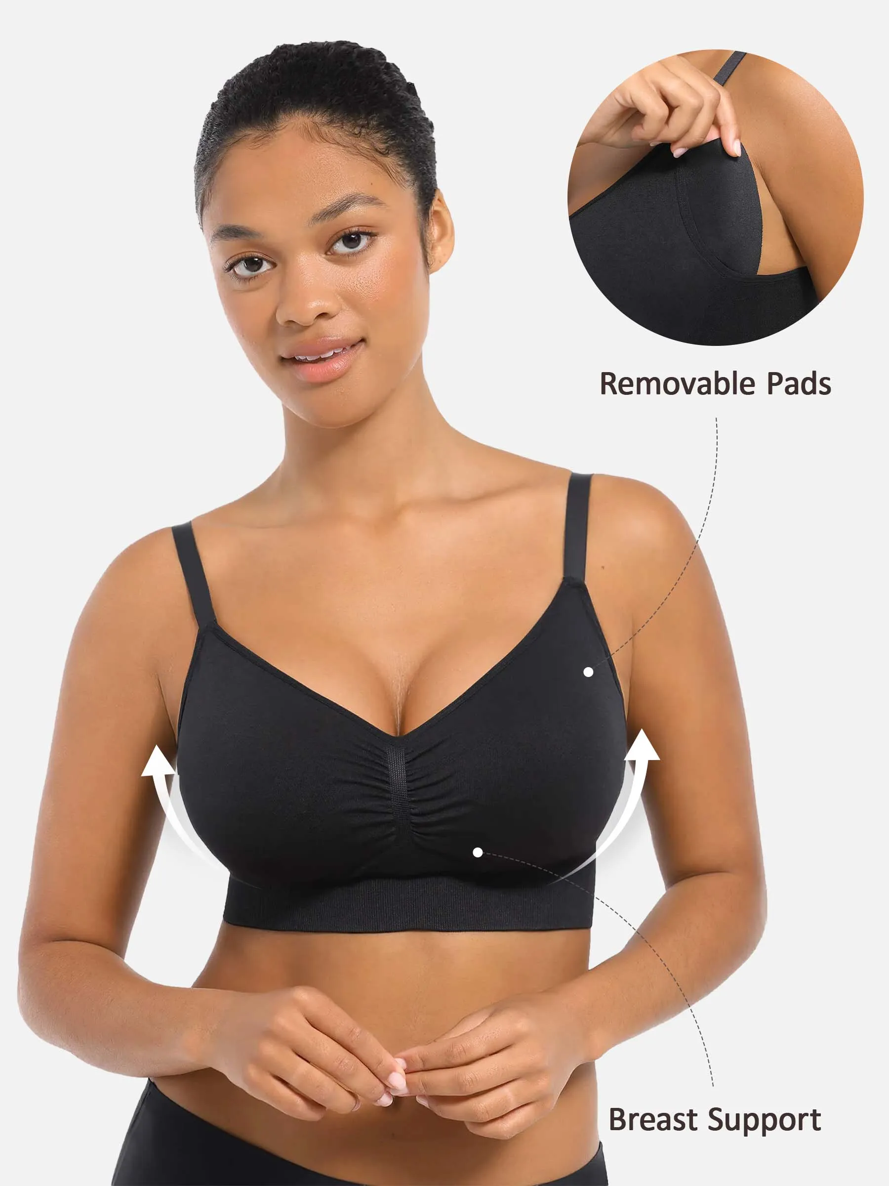 Feelingirl Seamless Everyday Bra with Built-In Soft Padding - Image 10