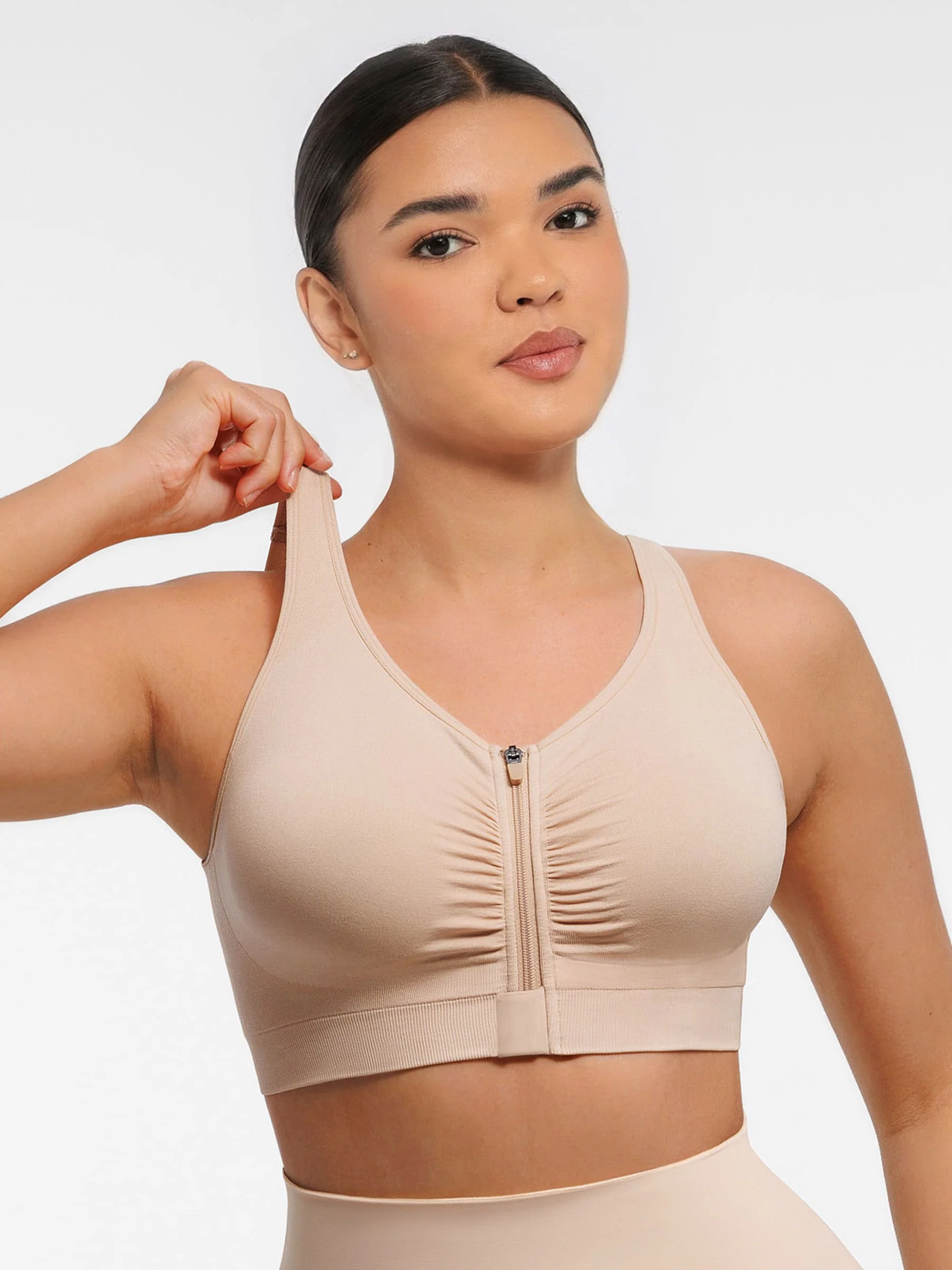 Feelingirl Seamless Front-Opening Zipper Bra - Image 10