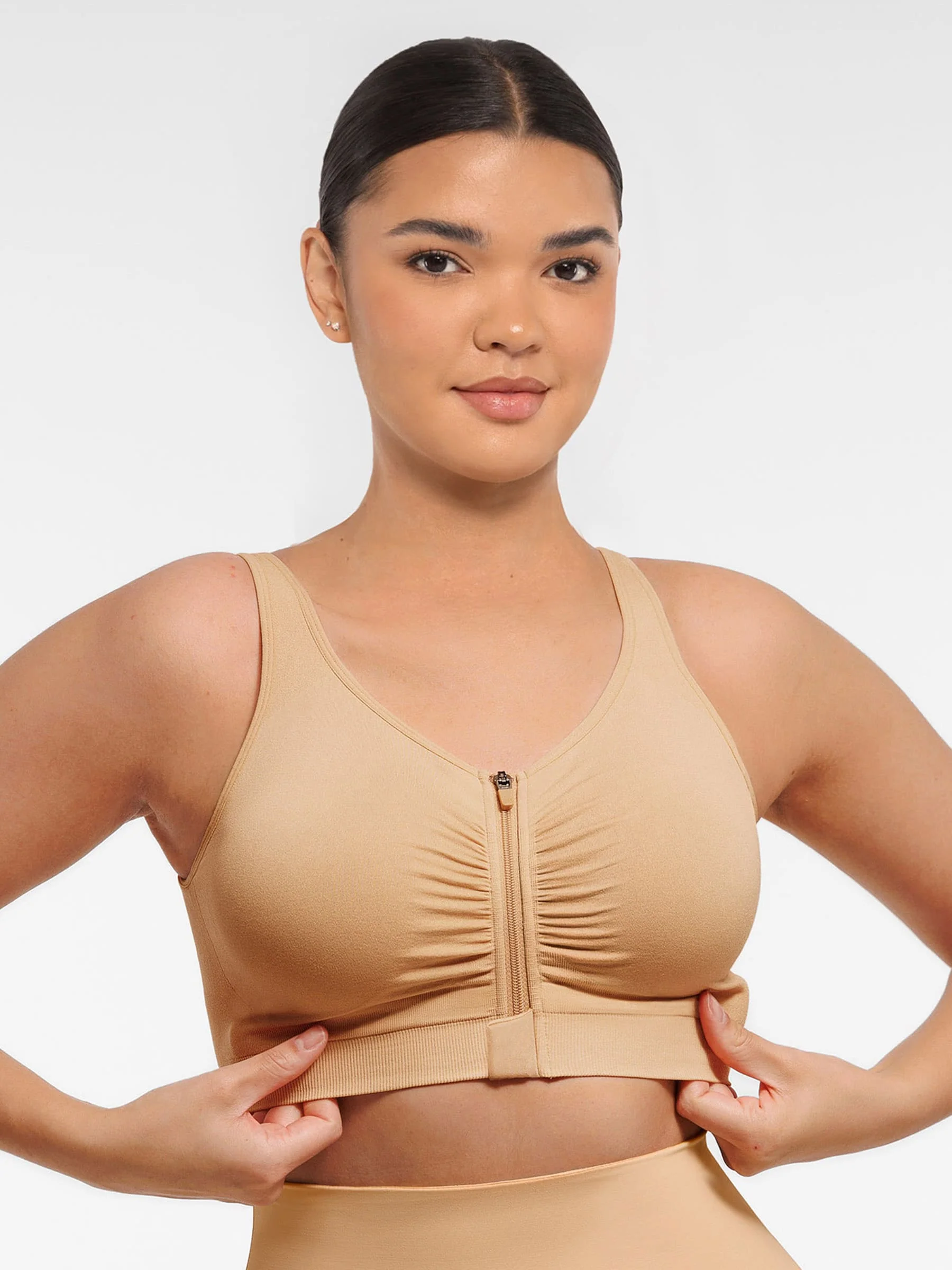 Feelingirl Seamless Front-Opening Zipper Bra - Image 16