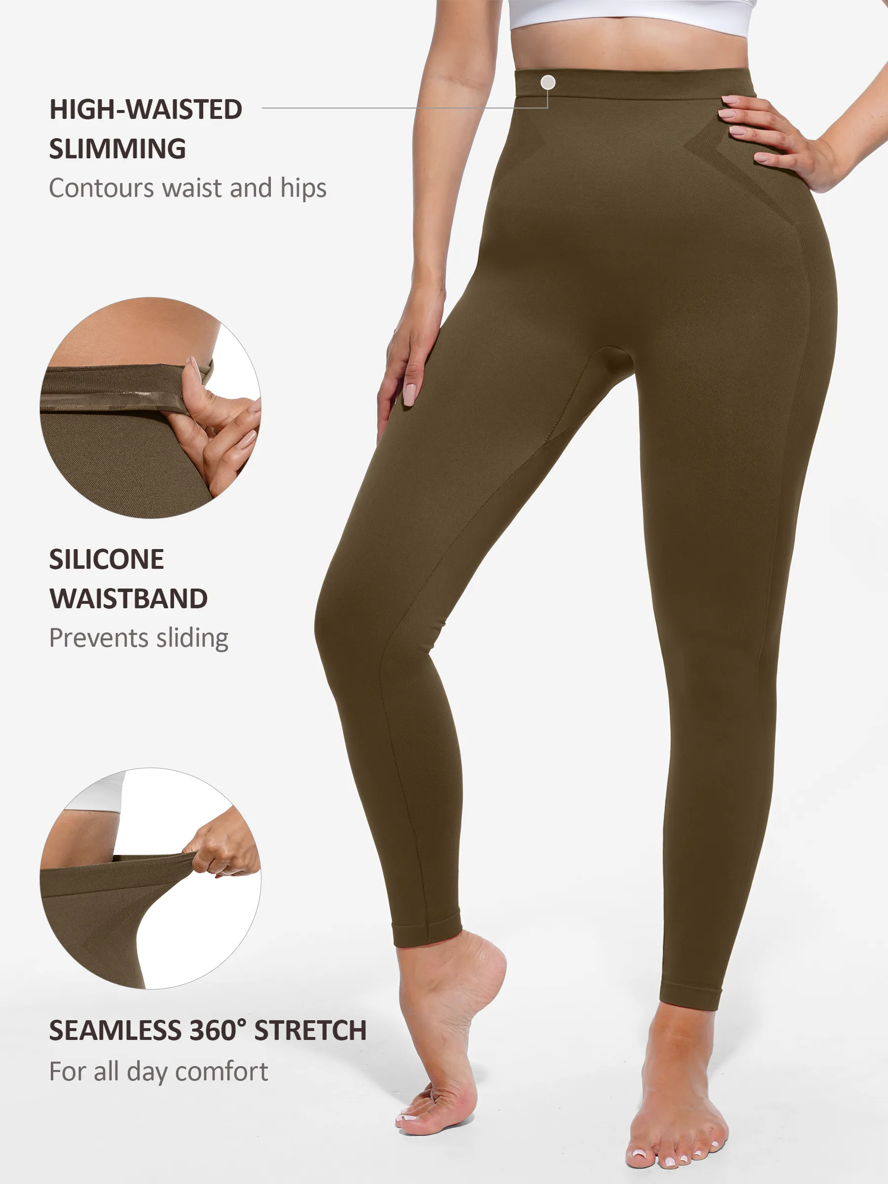 Feelingirl High-Waist Shaping Leggings - Image 13