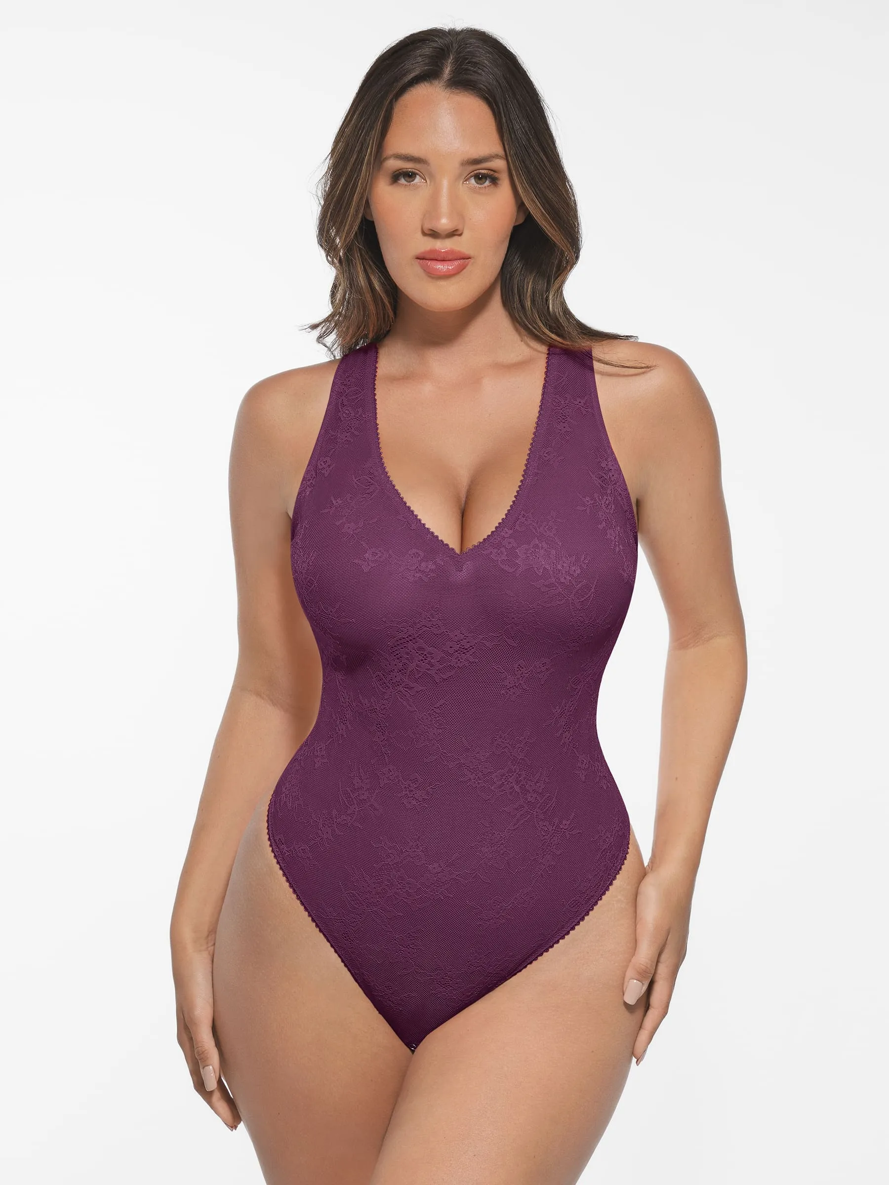 Feelingirl Seamless Lightweight Lace Bodysuit - Image 12