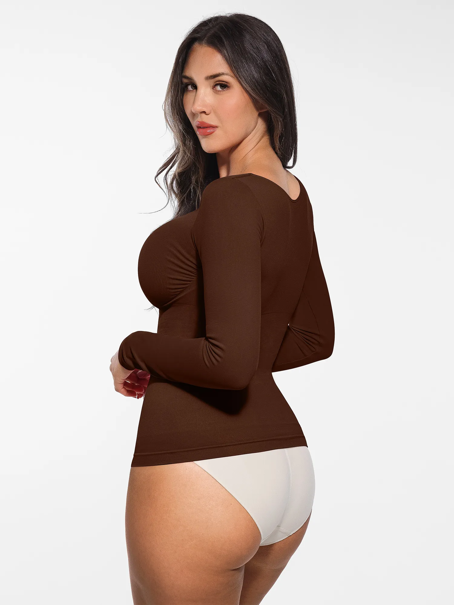 Feelingirl Seamless Long-Sleeve Everyday Shaper Top - Image 12