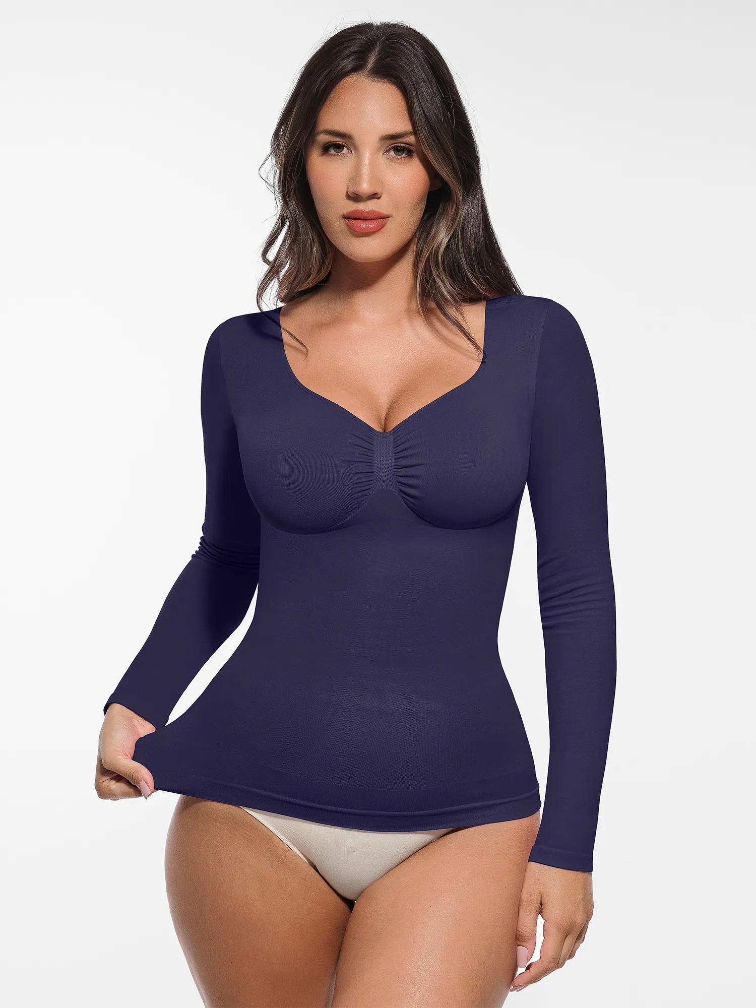 Feelingirl Seamless Long-Sleeve Everyday Shaper Top - Image 17