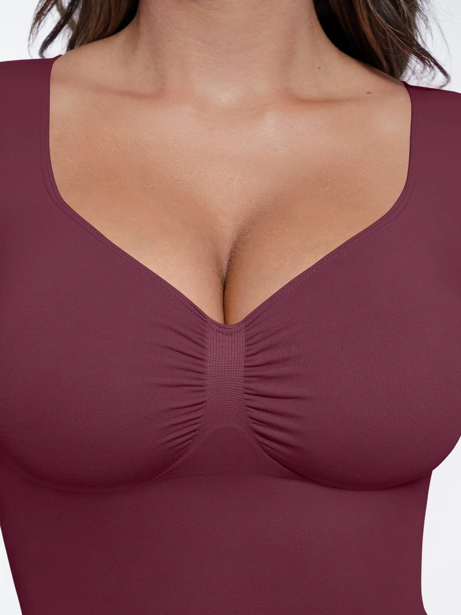 Feelingirl Seamless Long-Sleeve Everyday Shaper Top - Image 36