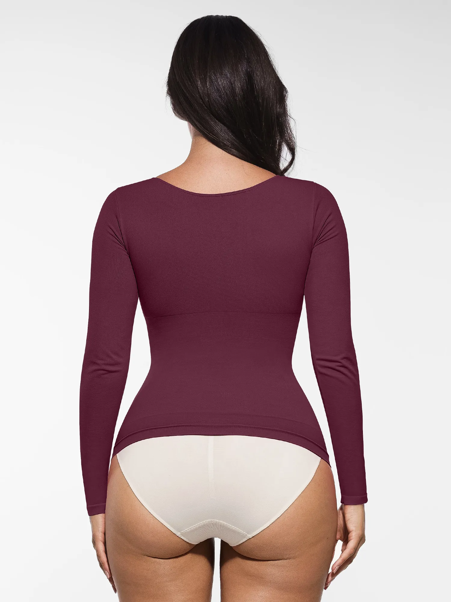 Feelingirl Seamless Long-Sleeve Everyday Shaper Top - Image 35