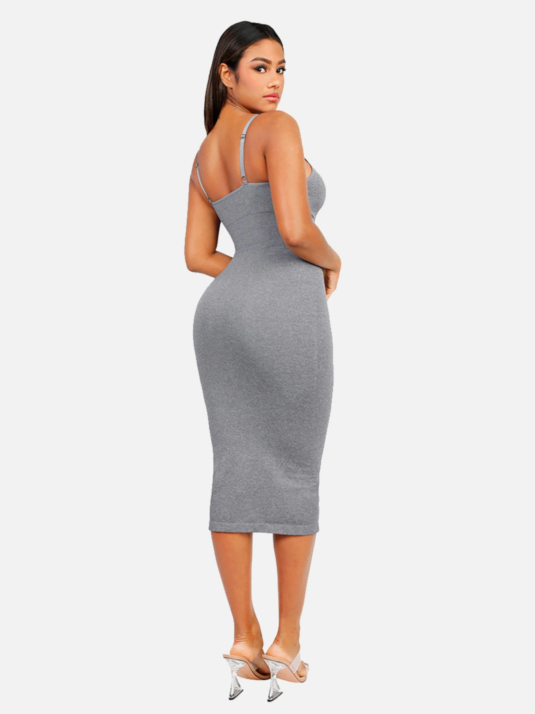 Feelingirl Seamless Midi Body Shaper Dress - Image 15