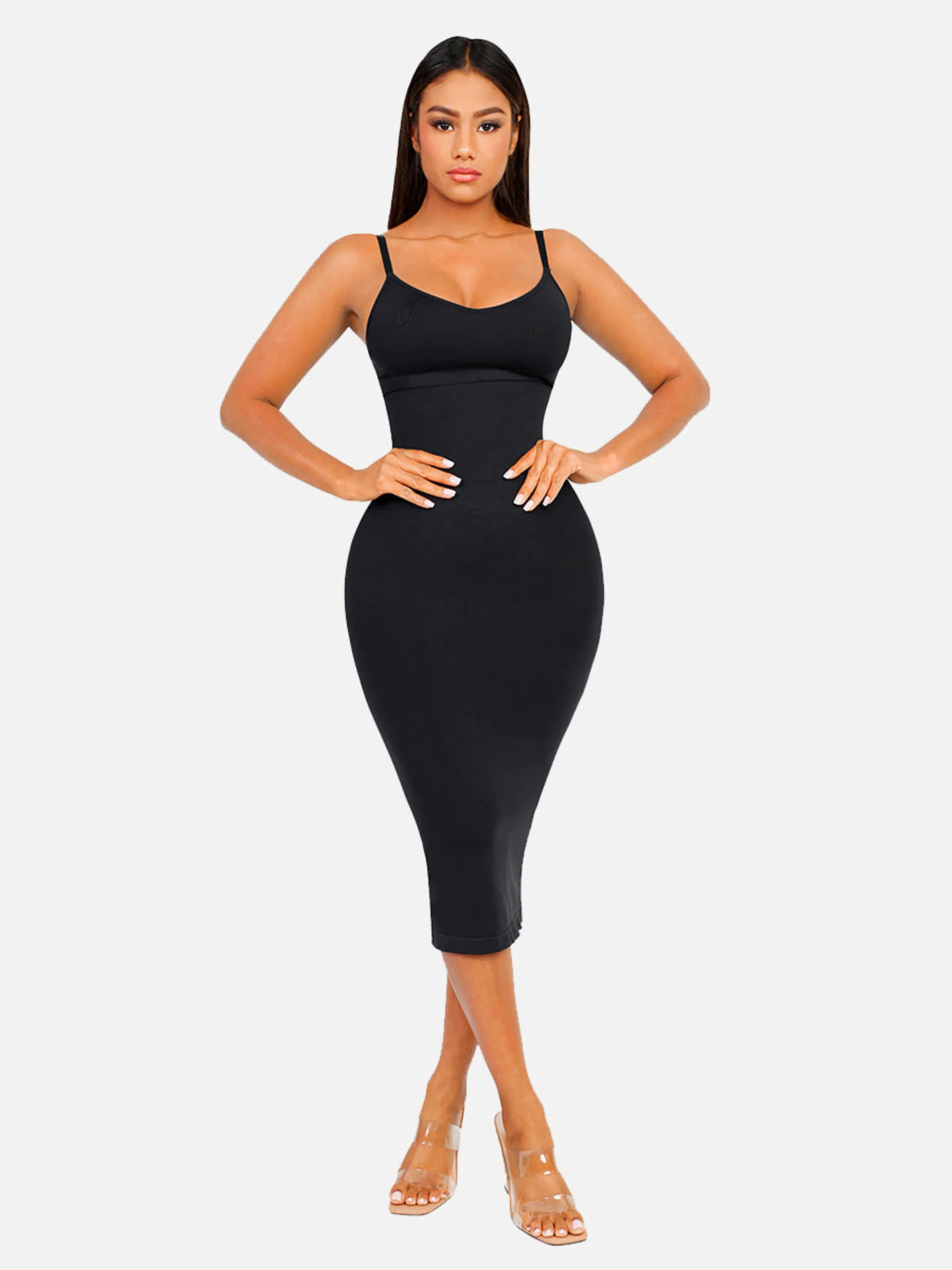 Feelingirl Seamless Midi Body Shaper Dress - Image 5