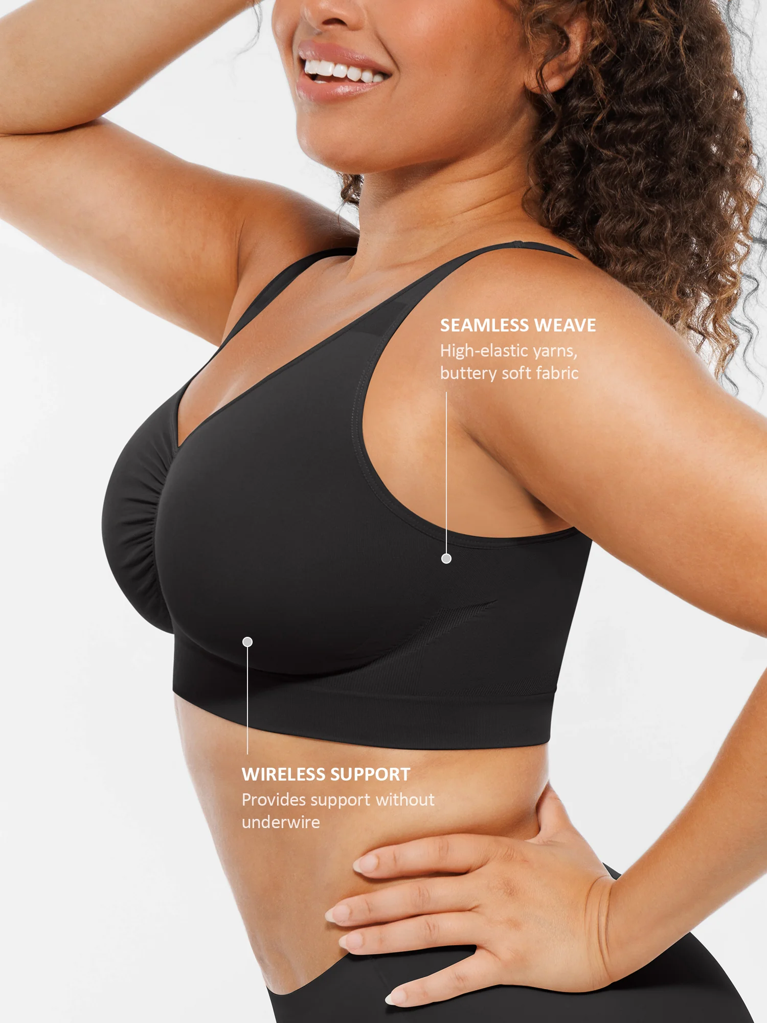 Feelingirl Seamless No Underwire Full Coverage Bra - Image 17