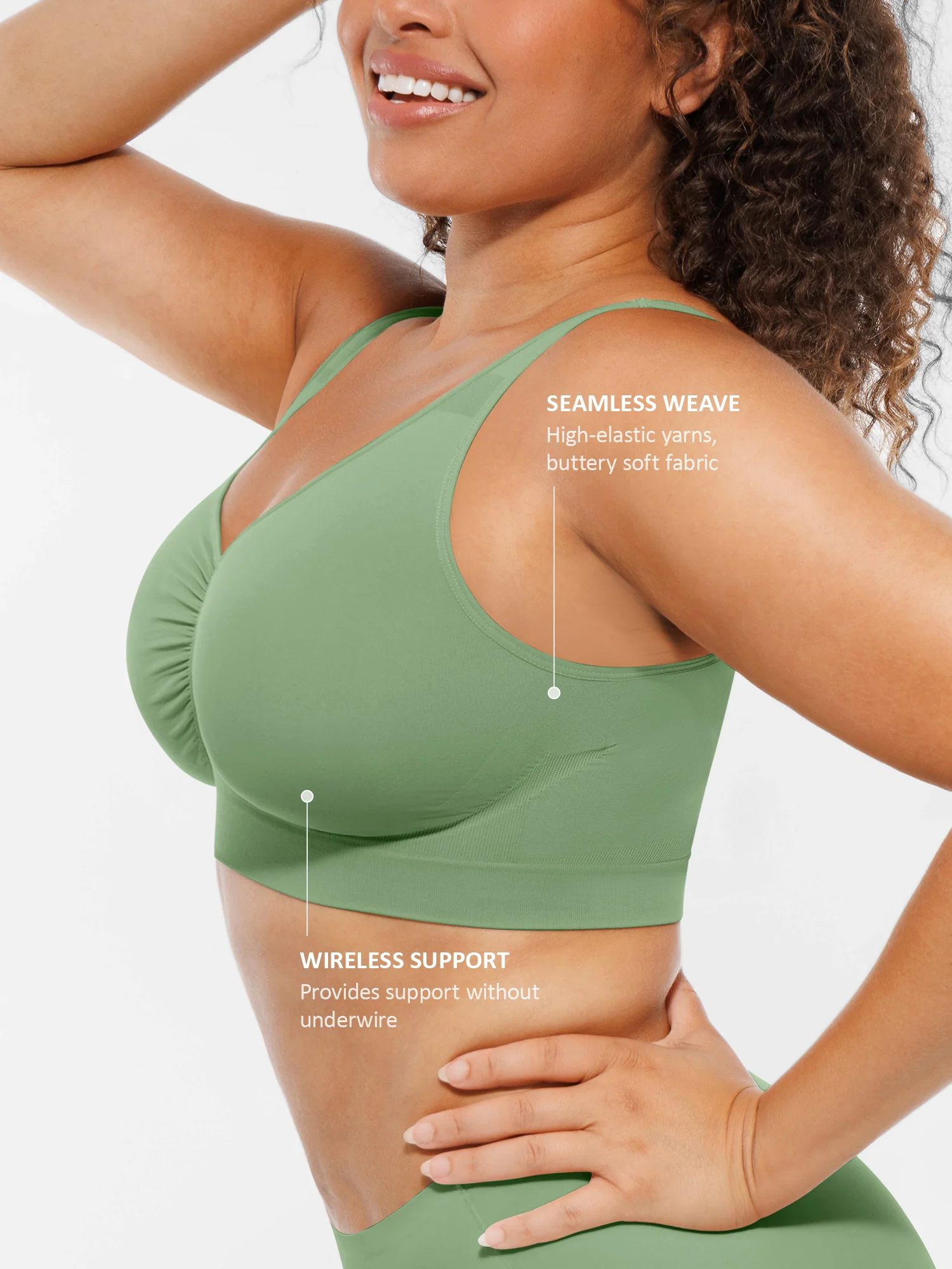 Feelingirl Seamless No Underwire Full Coverage Bra - Image 35