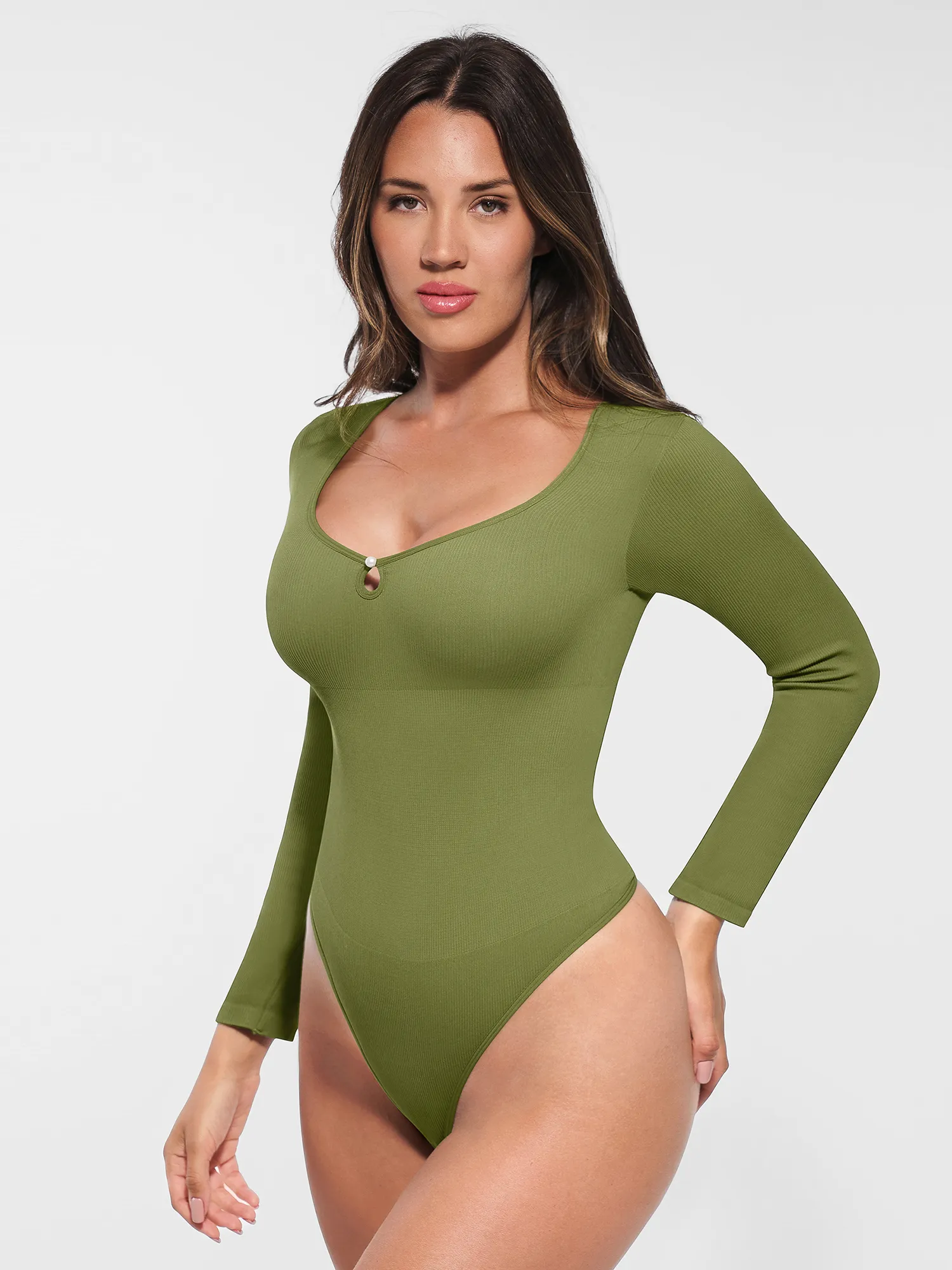 Feelingirl Seamless Ribbed Bodysuit - Image 11