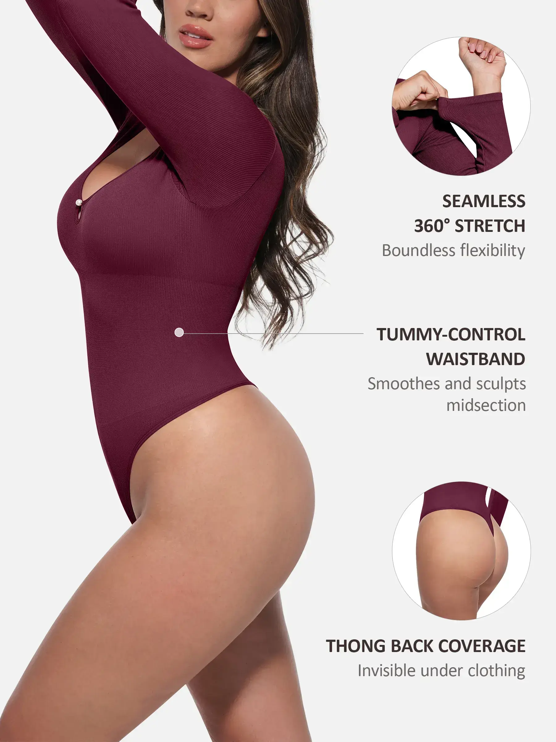 Feelingirl Seamless Ribbed Bodysuit - Image 25