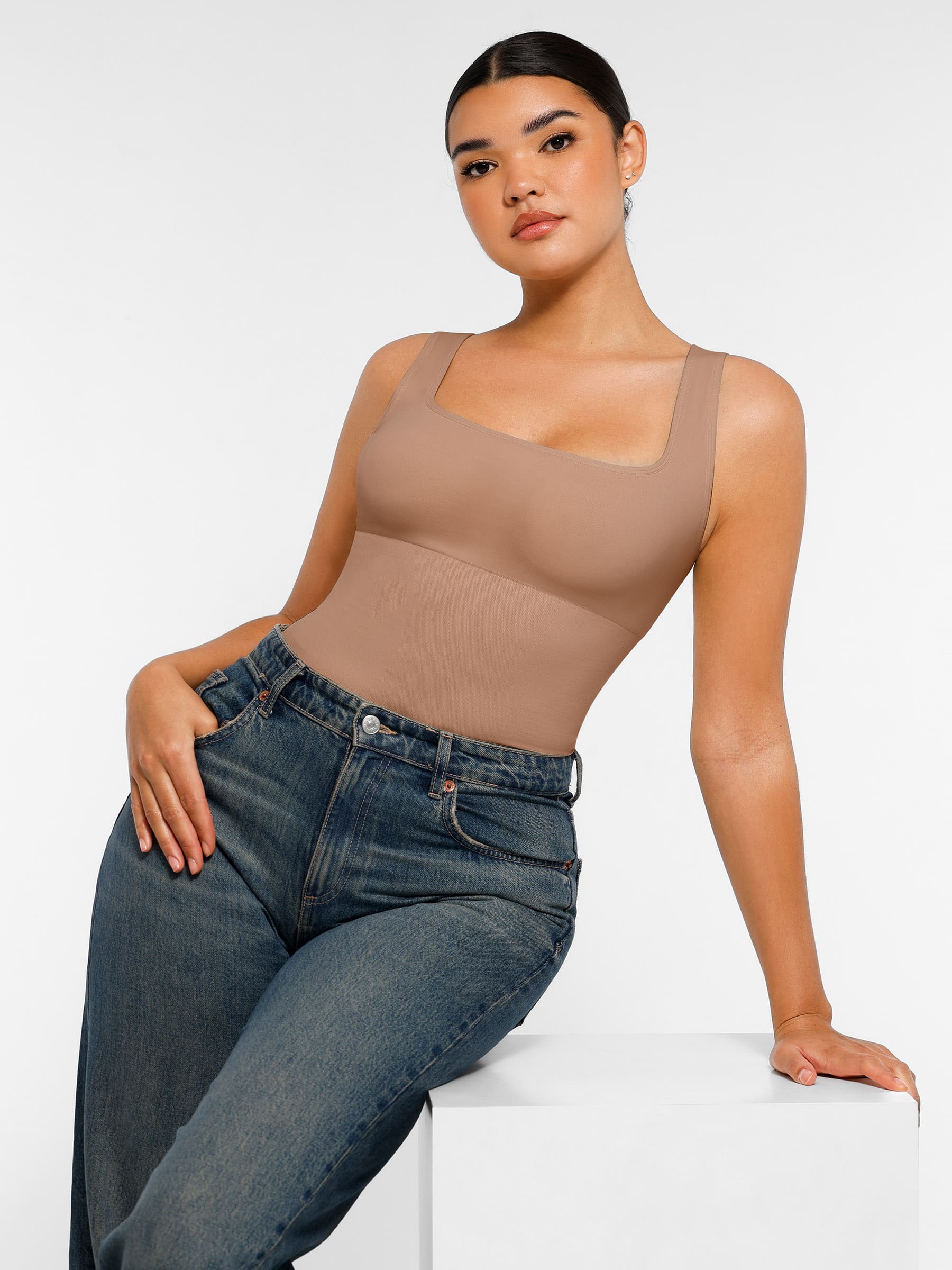 Feelingirl Seamless Shapewear Thong Bodysuit - Image 12