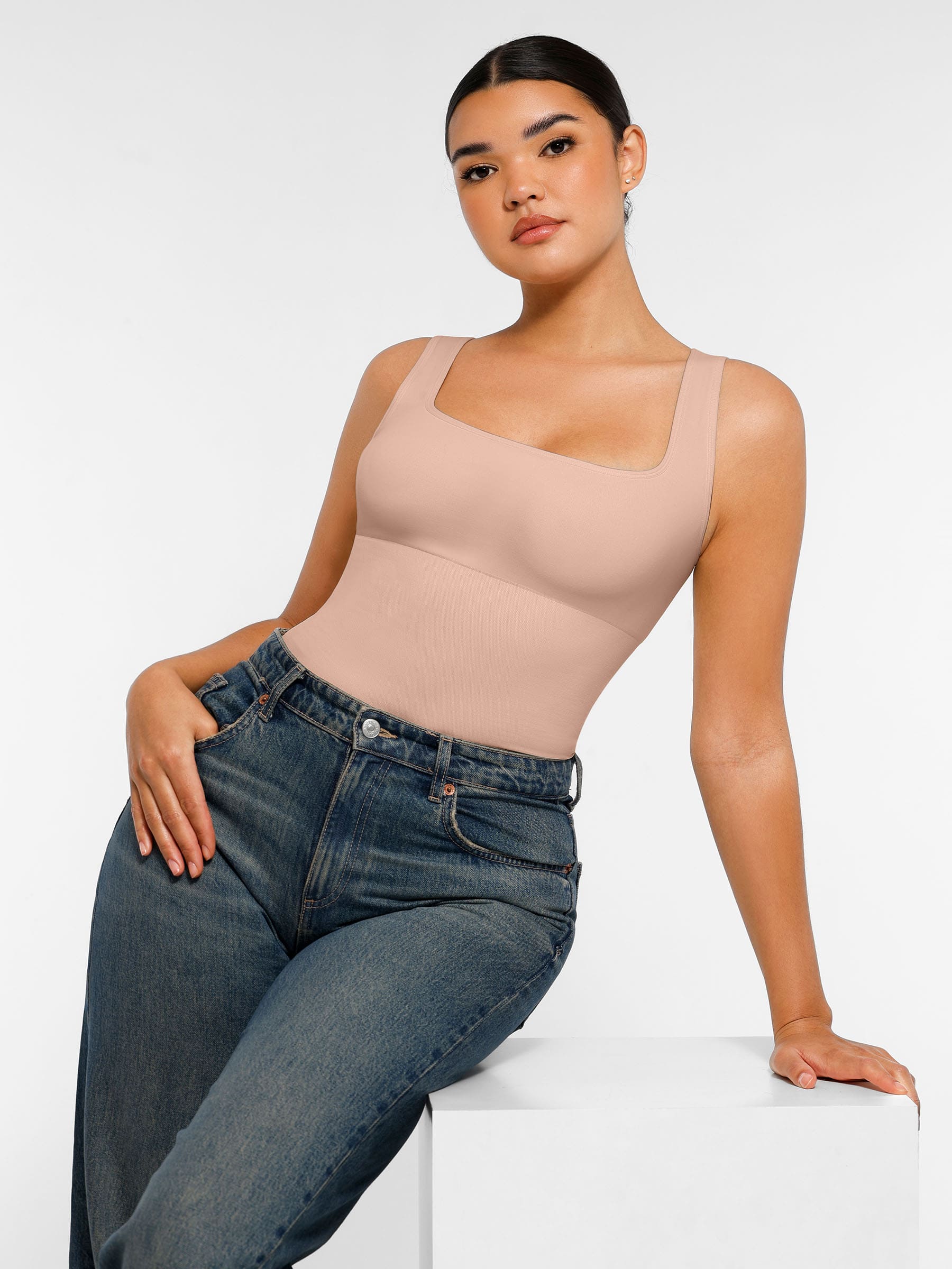 Feelingirl Seamless Shapewear Thong Bodysuit - Image 30