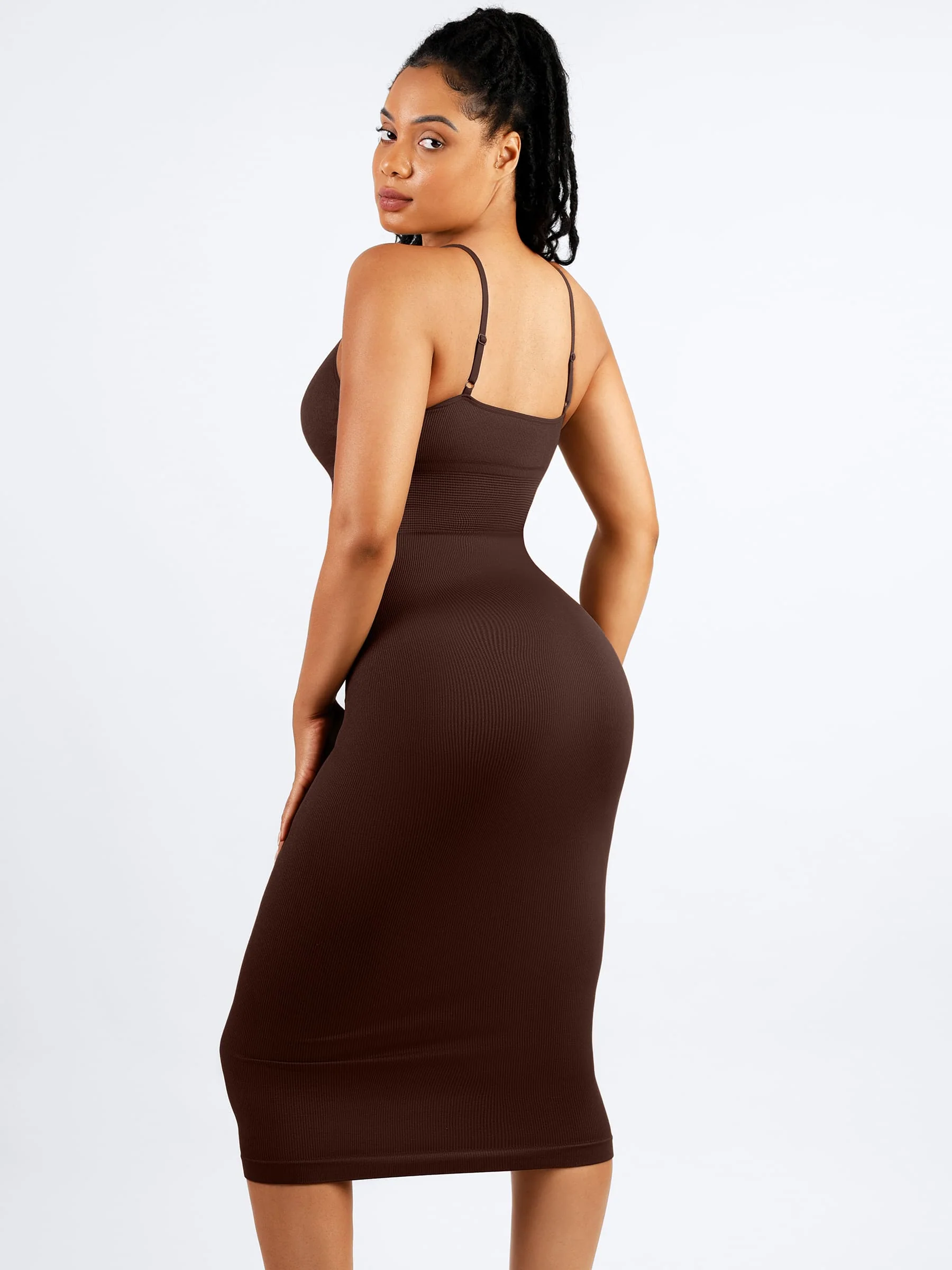 Feelingirl Seamless Shaping Slip Dress with Built-In Bra and Adjustable Straps - Image 14