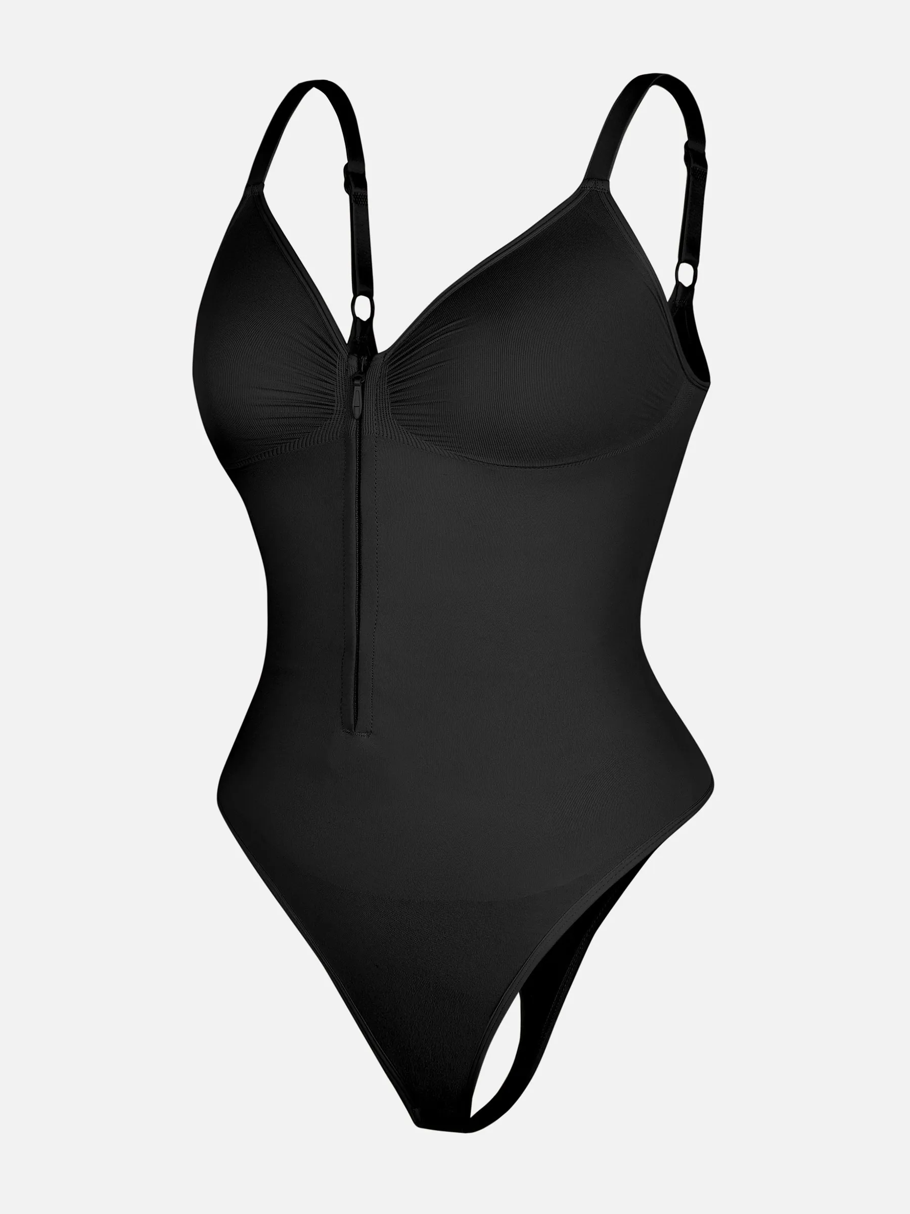 Feelingirl Seamless Shaping Tummy Control Zipper Bodysuit - Image 12