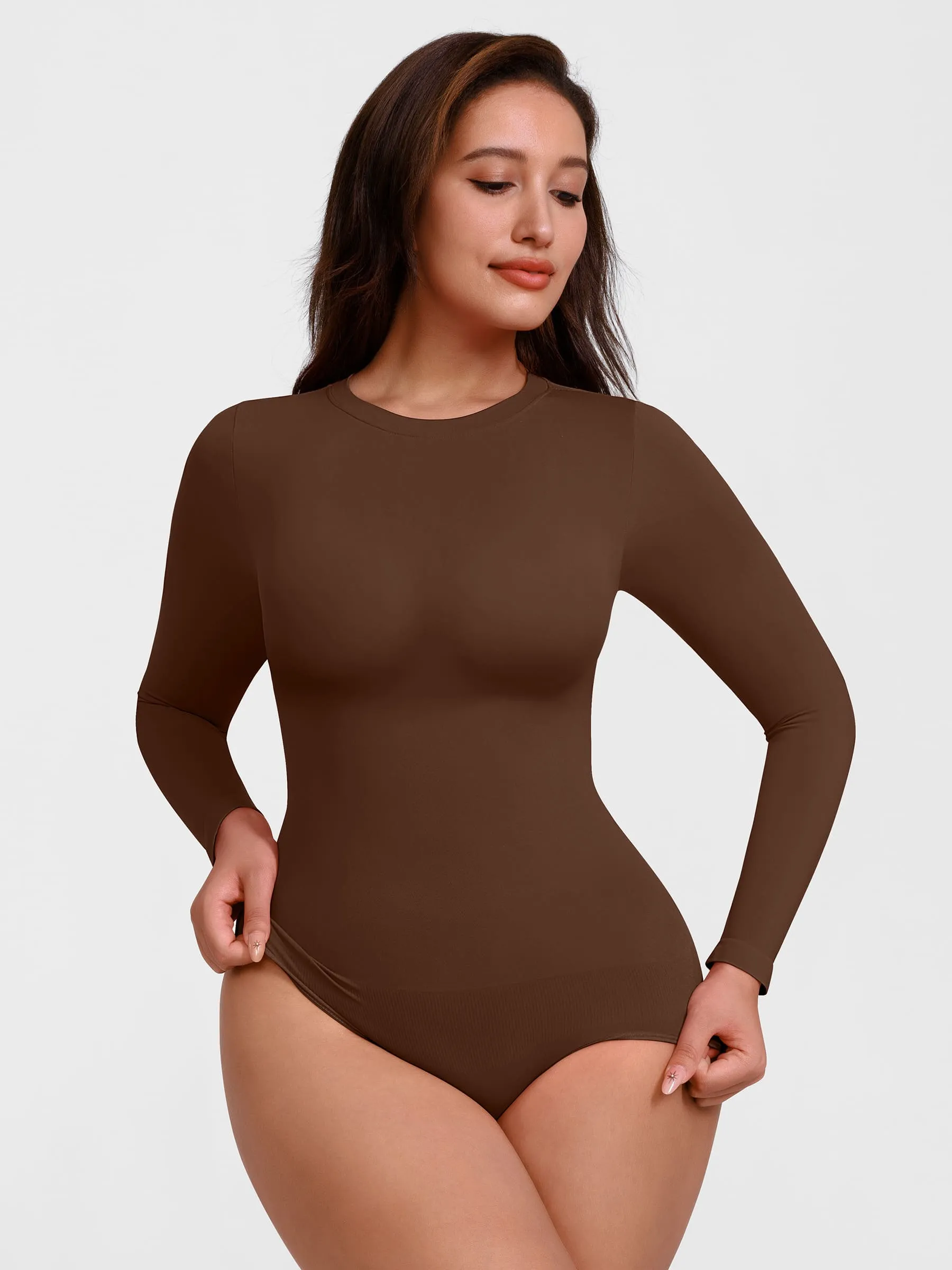 Feelingirl Seamless Crew Neck Bodysuit - Image 37