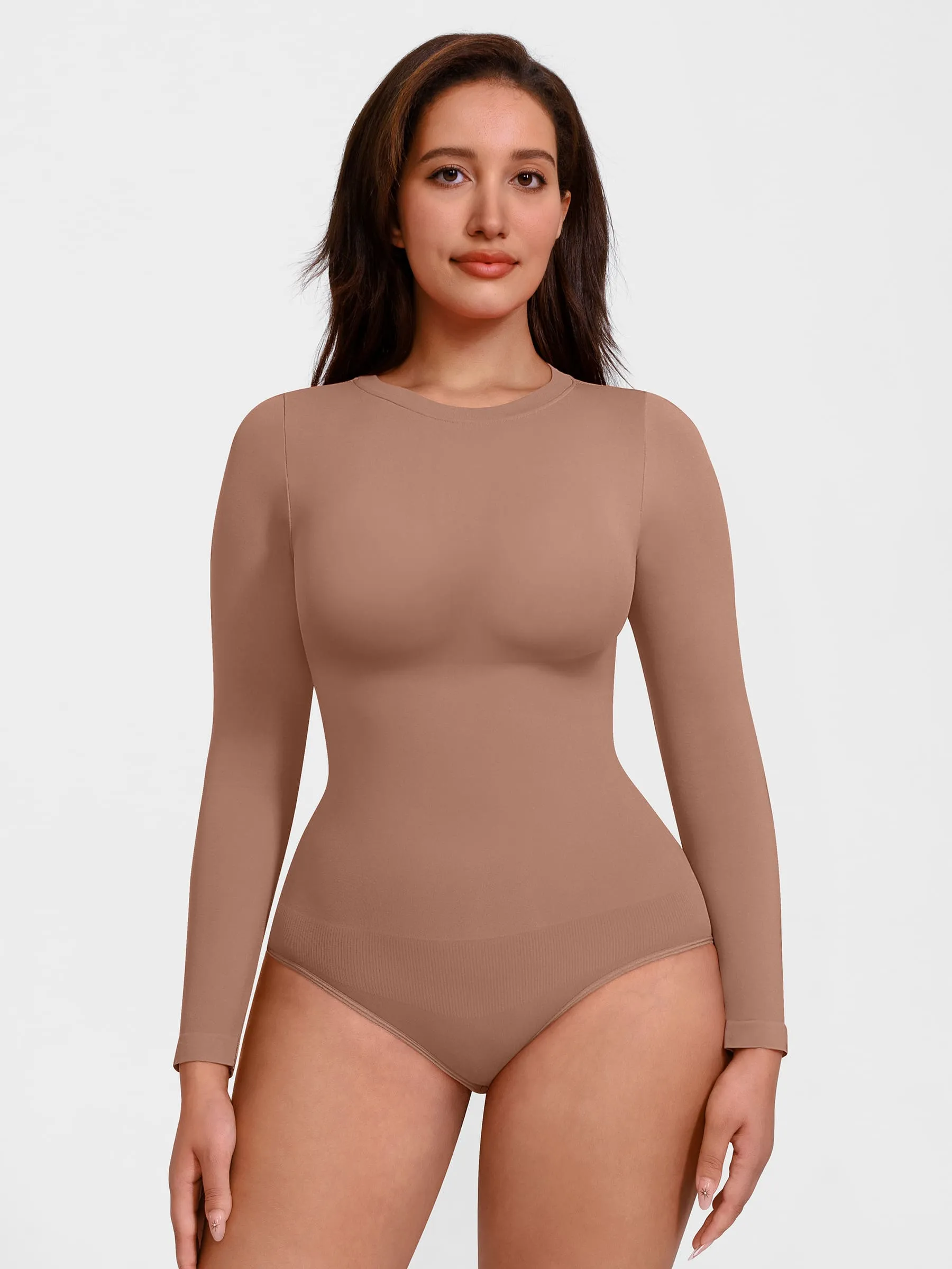 Feelingirl Seamless Crew Neck Bodysuit - Image 44