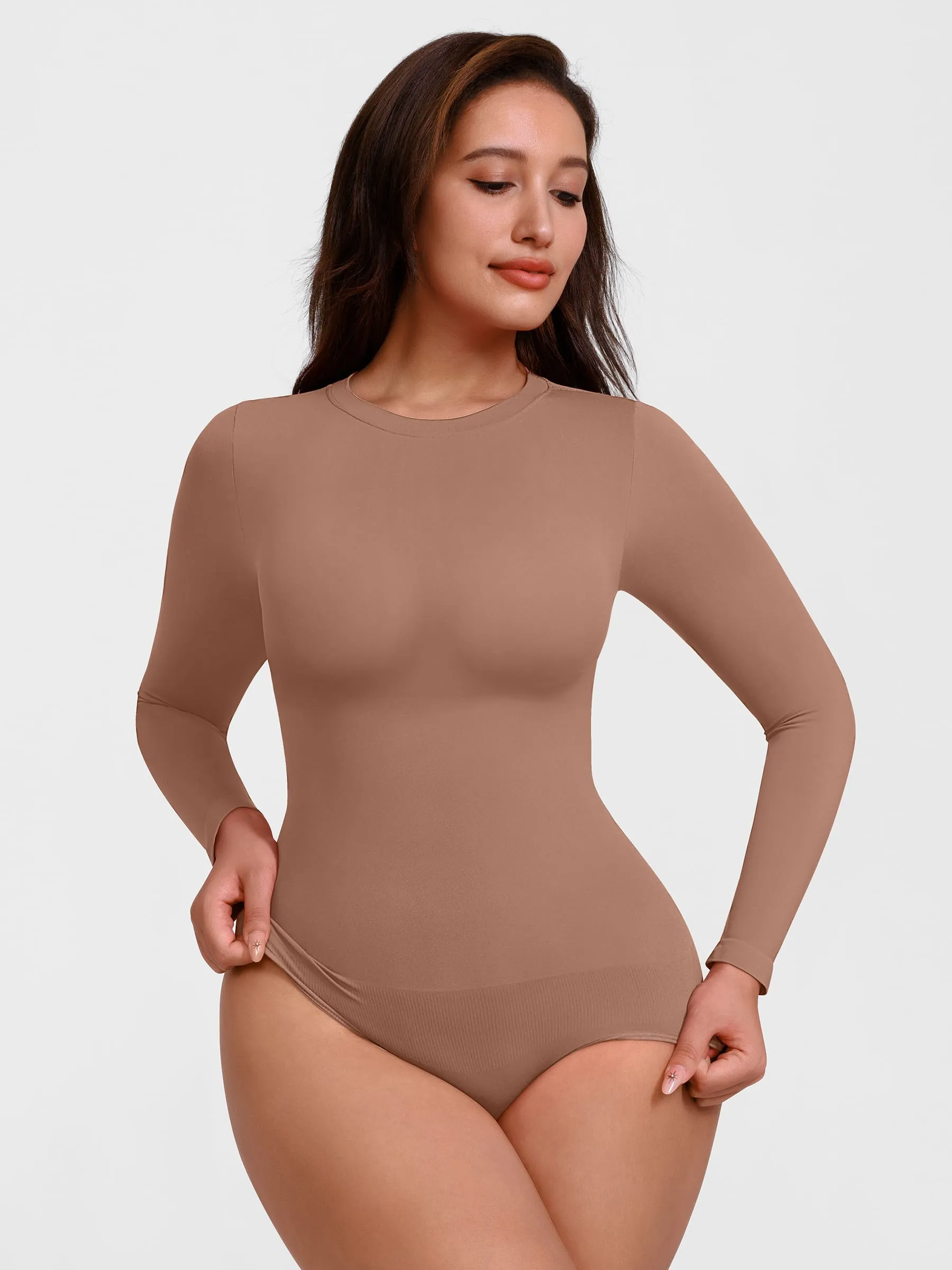 Feelingirl Seamless Crew Neck Bodysuit - Image 48