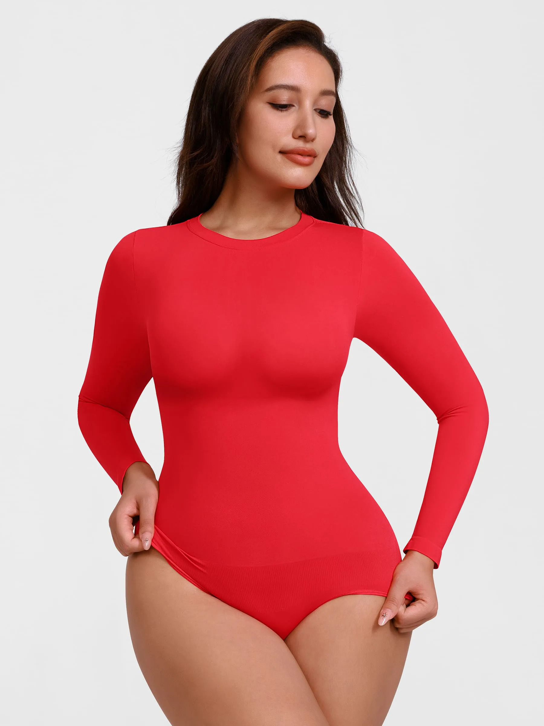 Feelingirl Seamless Crew Neck Bodysuit - Image 71